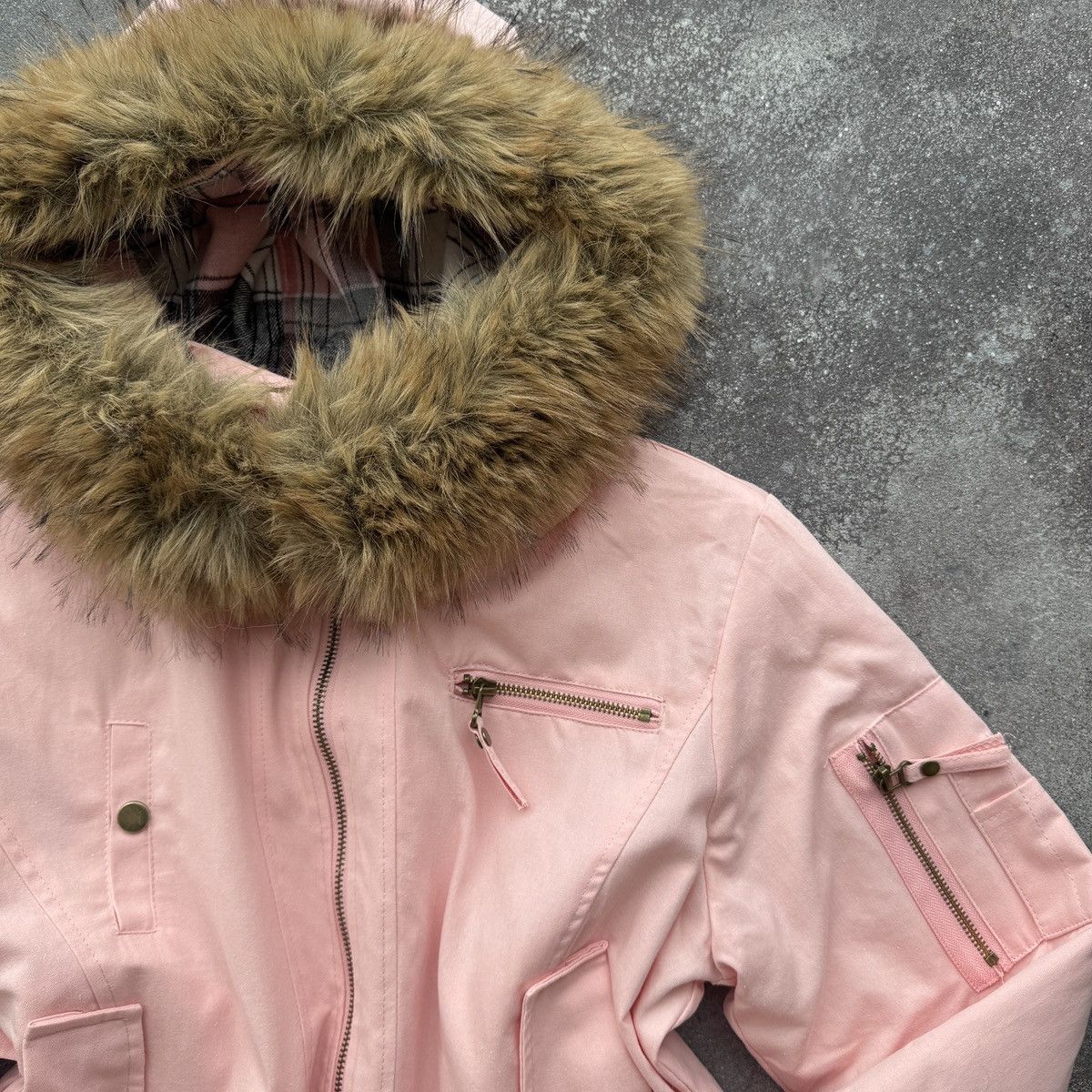 If Six Was Nine Avant Garde Y2K Grunge Faux Fur Details Hooded Jacket Size M / US 6-8 / IT 42-44 - 4 Thumbnail