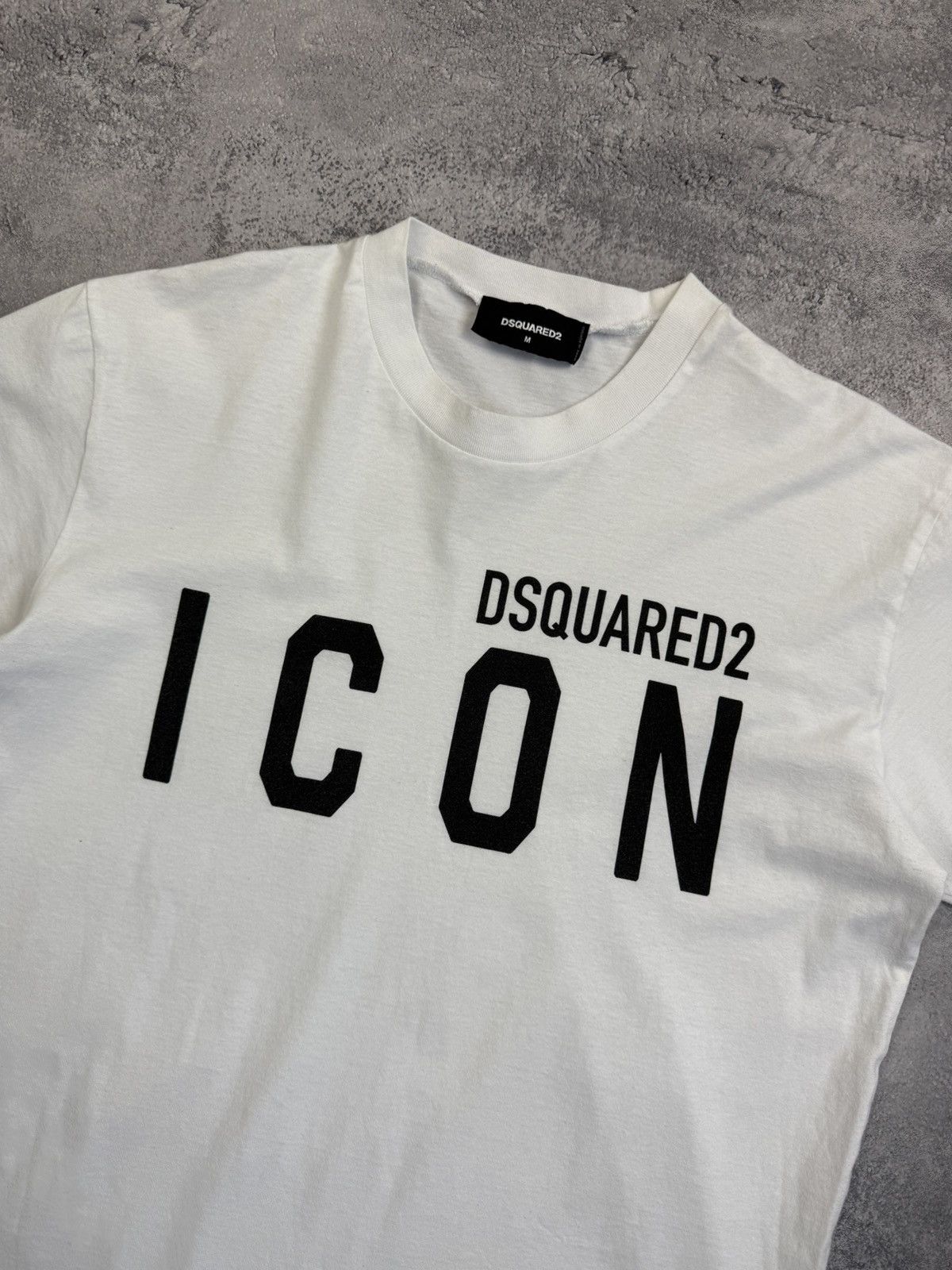 Dsquared2 Dsquared2 ICON Big Logo T-Shirt White Tee Y2K Streetwear Size US M / EU 48-50 / 2 - 8 Thumbnail