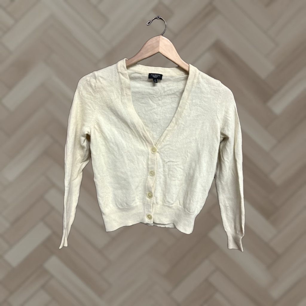 Talbots Talbots Cardigan Sweater Womens Yellow Wool Petite Size S Body Measurements Pit to Pit 18in Length 20in Size S / US 4 / IT 40 - 1 Thumbnail