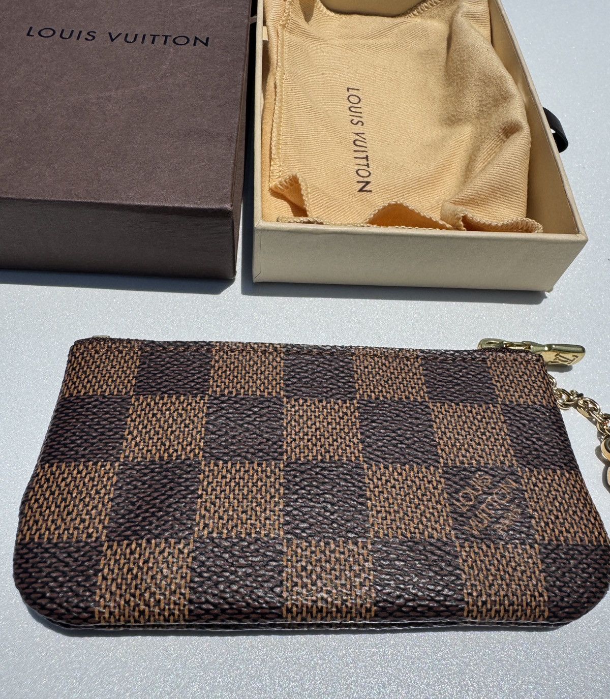 Louis Vuitton LOUIS VUITTON Key Pouch Coin Purse Damier Ebene Size ONE SIZE - 4 Thumbnail