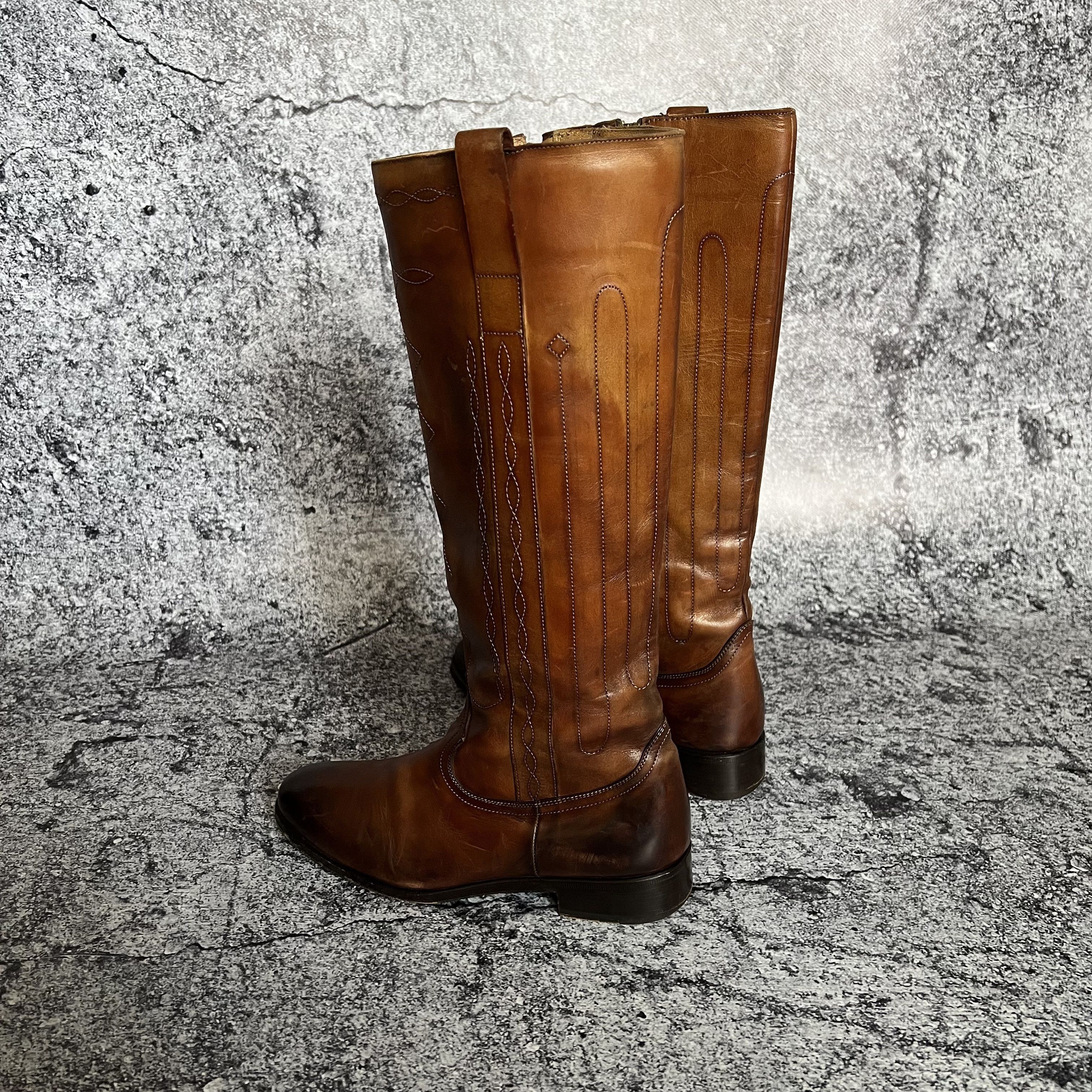 Cowboy Equipment Max Verre Neapolis Cowboy Boots Leather Italy Size 7 Size US 7 / IT 37 - 6 Thumbnail