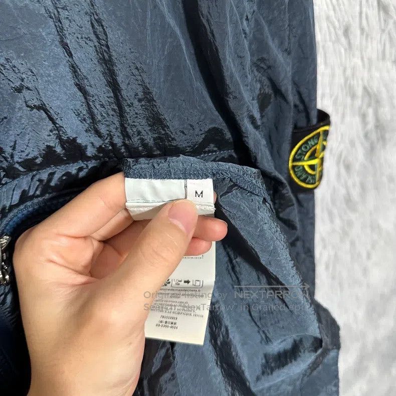 Stone Island Stone Island Metallic Nylon Jacket Coat Deep Blue M Size US M / EU 48-50 / 2 - 5 Thumbnail