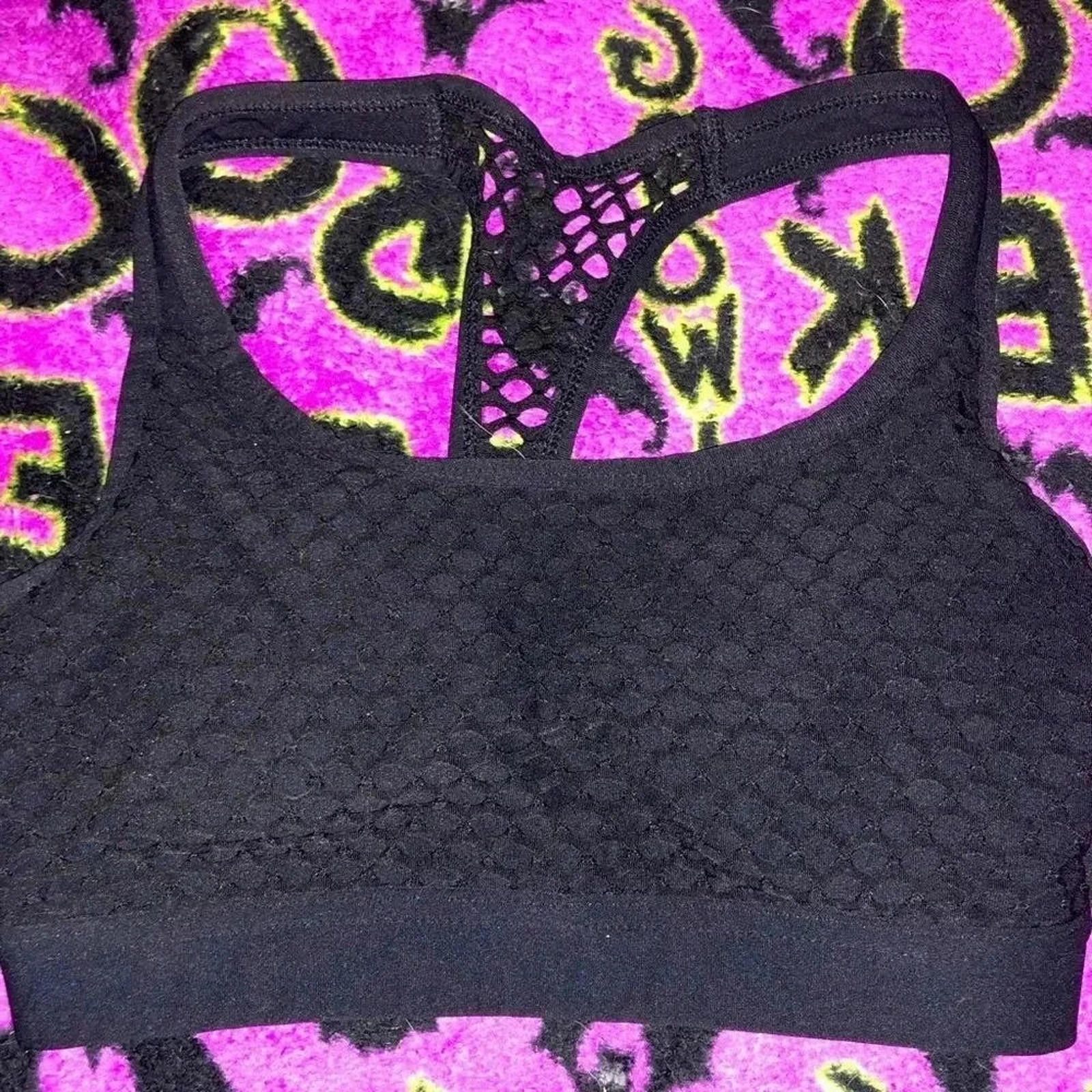 Designer 90 Degree by Reflex Women's Black Sports Bra - XS Size ONE SIZE - 1 Thumbnail
