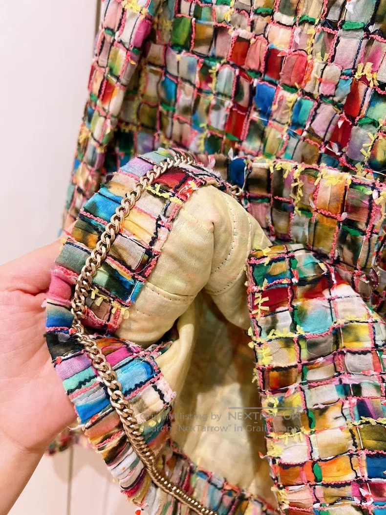 Chanel Chanel Colourful mosaic coat Size XXS / US 00 / IT 34 - 6 Thumbnail