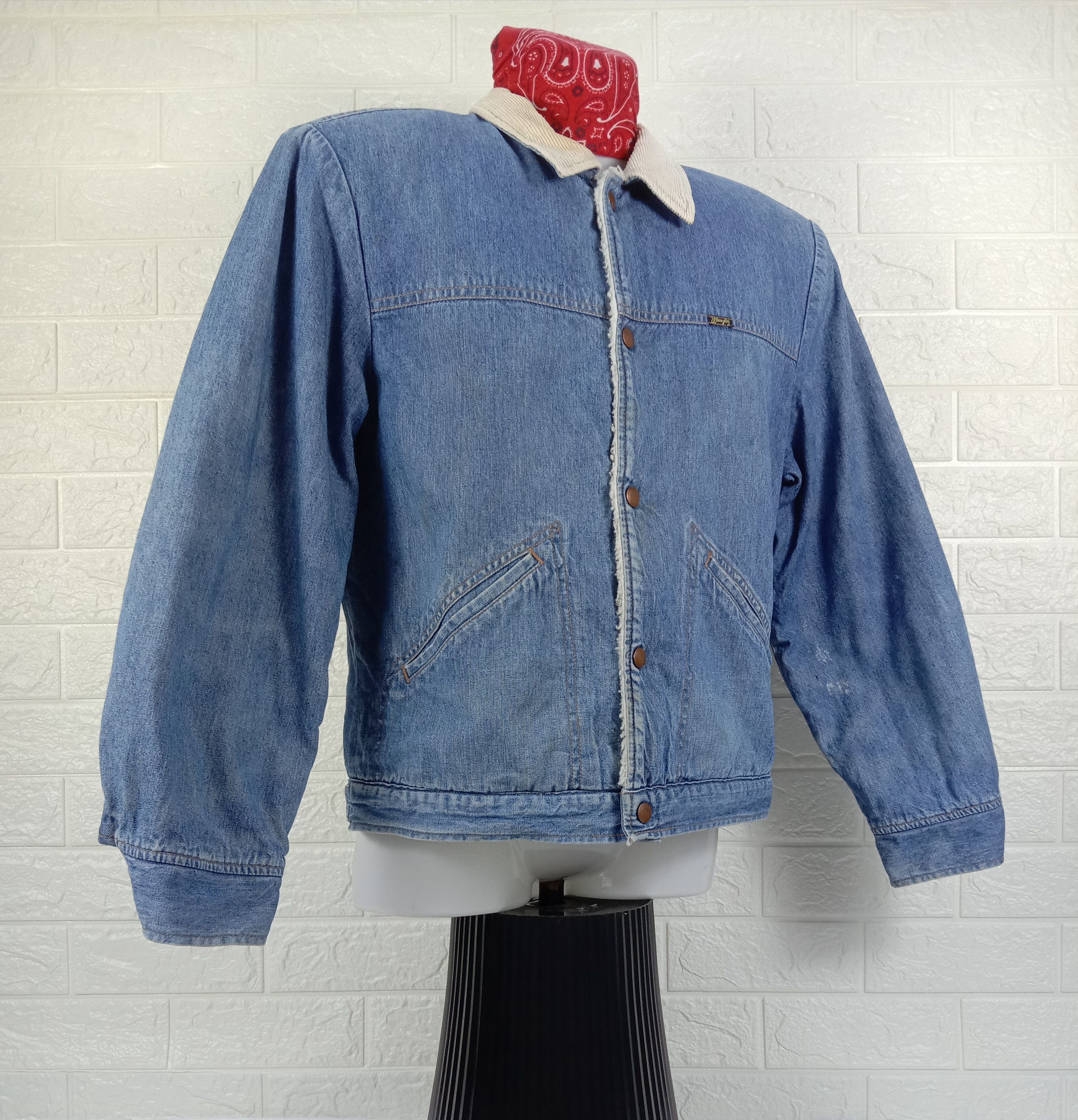 Wrangler Vintage Wrangler Indigo Denim Jacket Size US M / EU 48-50 / 2 - 2 Thumbnail