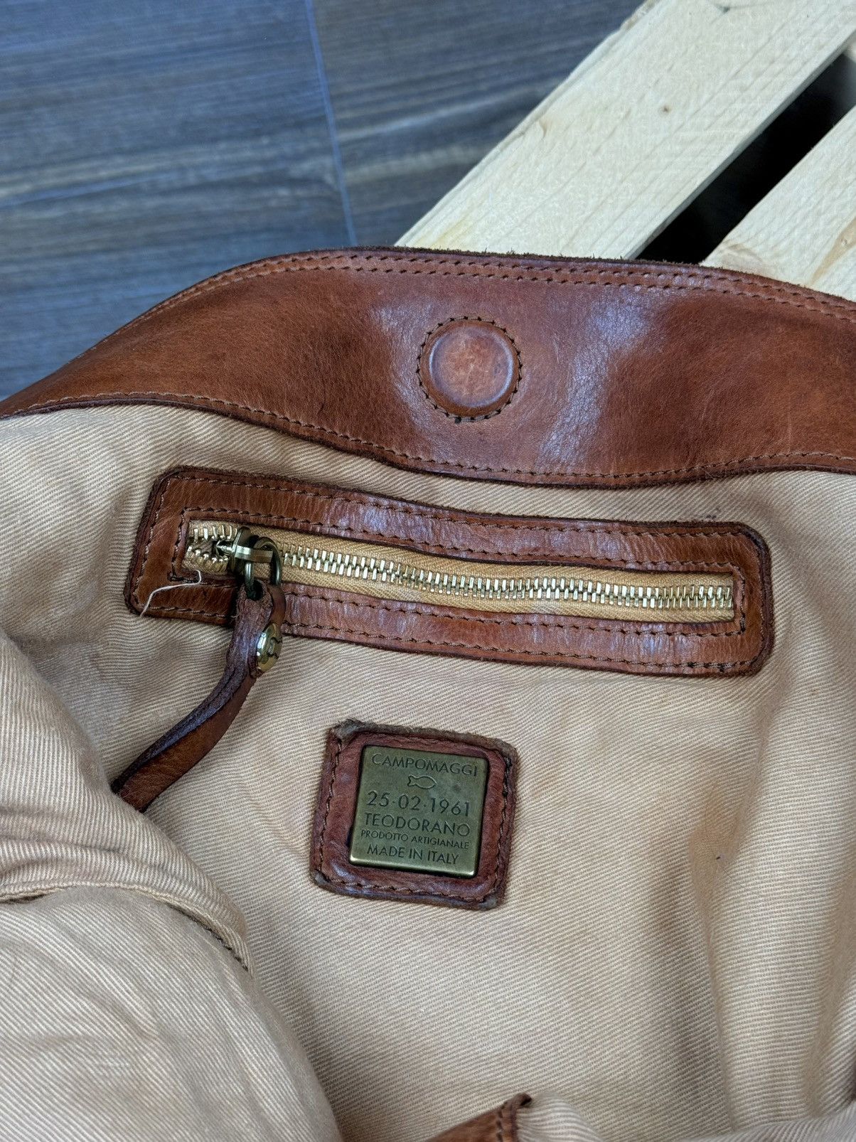 Campomaggi Campomaggi Anna Brown Leather Woven Handbag Crossbody Size ONE SIZE - 18 Thumbnail