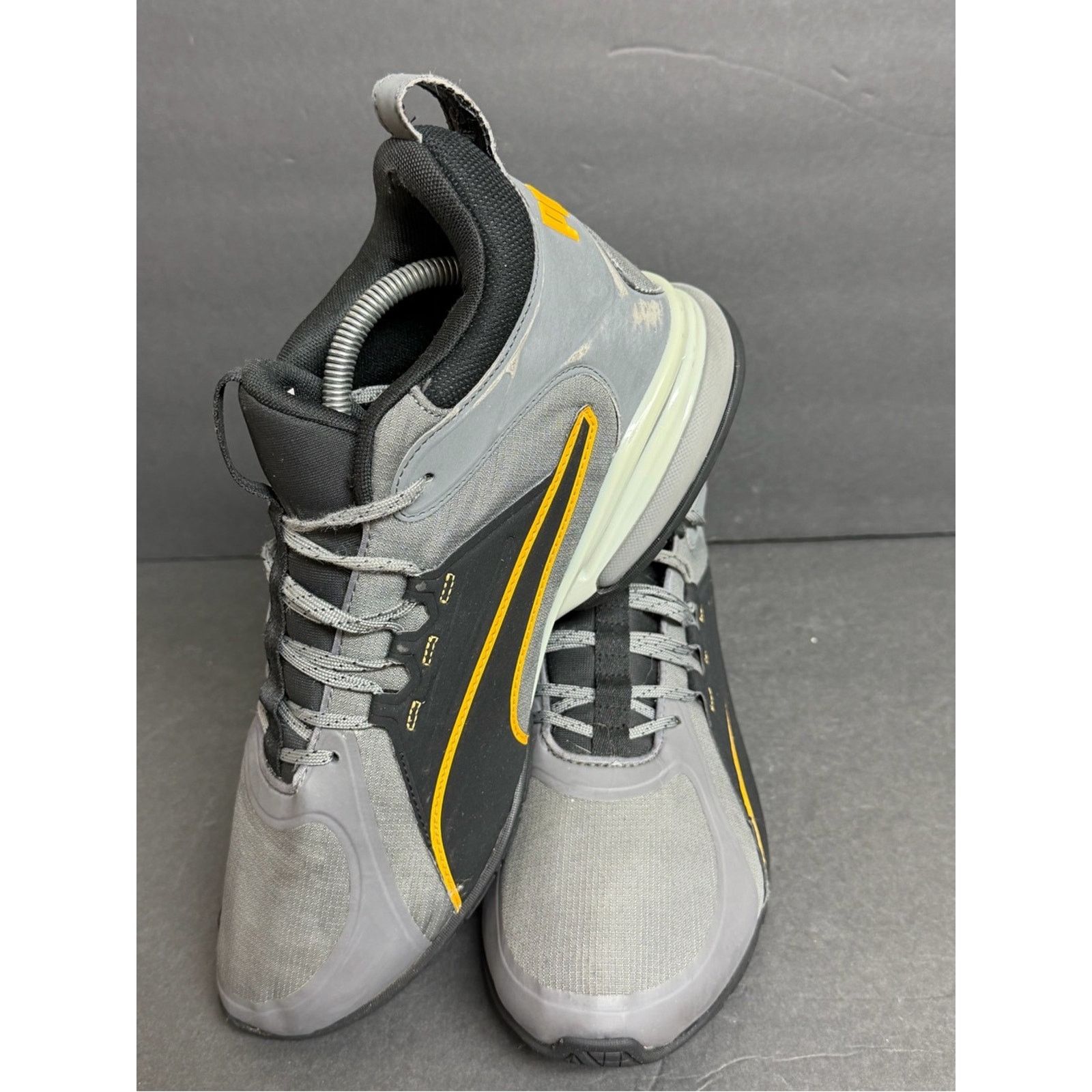 Puma Puma Axelion Knit Athletic Sneakers Shoes Castlerock Grey Size US 10 / EU 43 - 3 Thumbnail