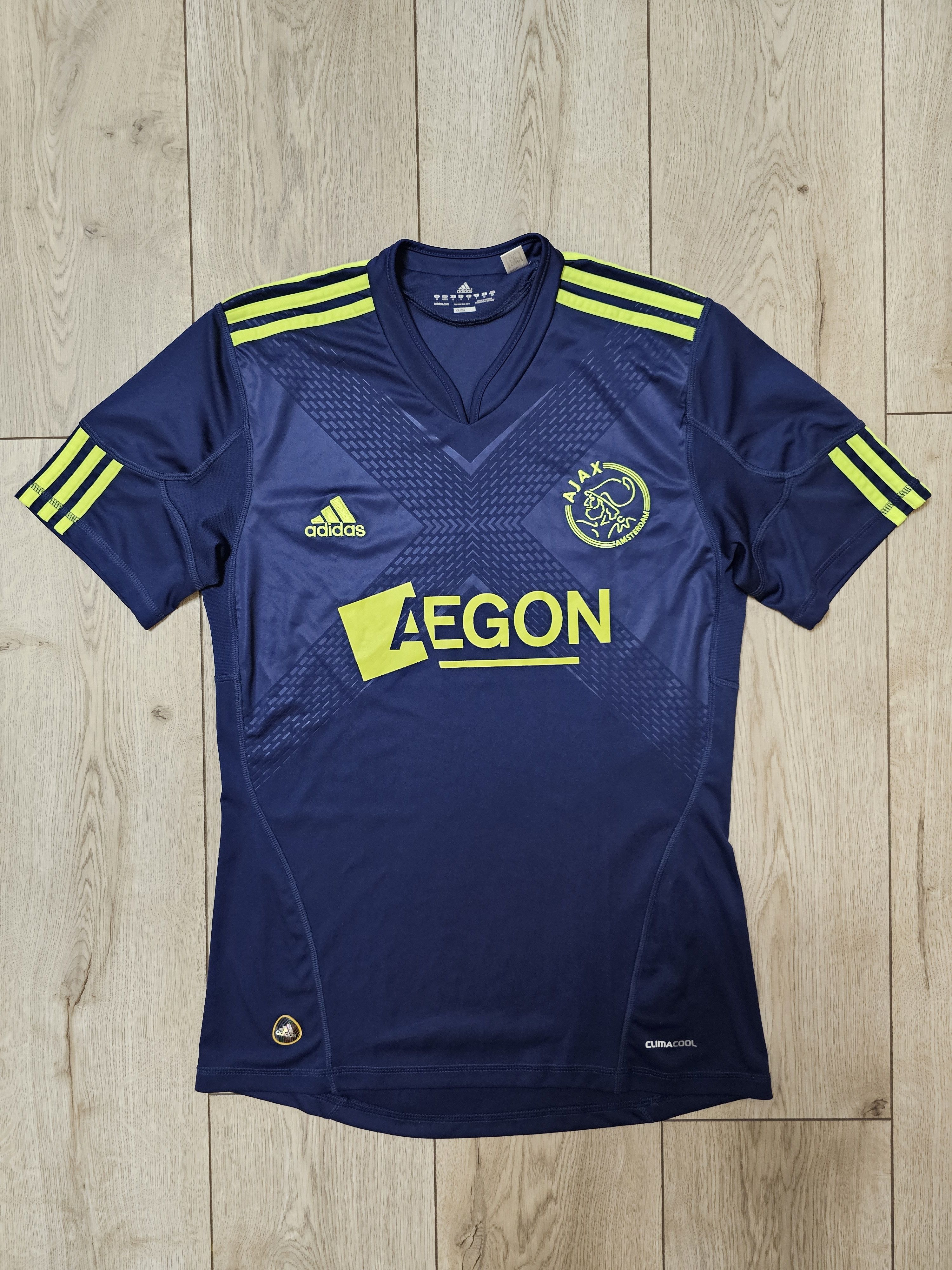 Adidas AJAX AMSTERDAM 2010 2011 AWAY FOOTBALL SHIRT SOCCER JERSEY Size US S / EU 44-46 / 1 - 1 Thumbnail