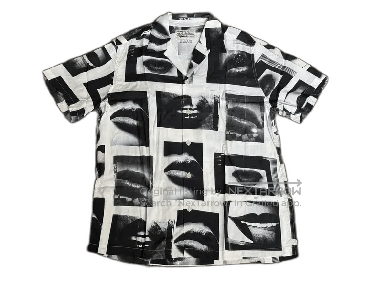 Wacko Maria Daido Moriyama Lip Print Shirt