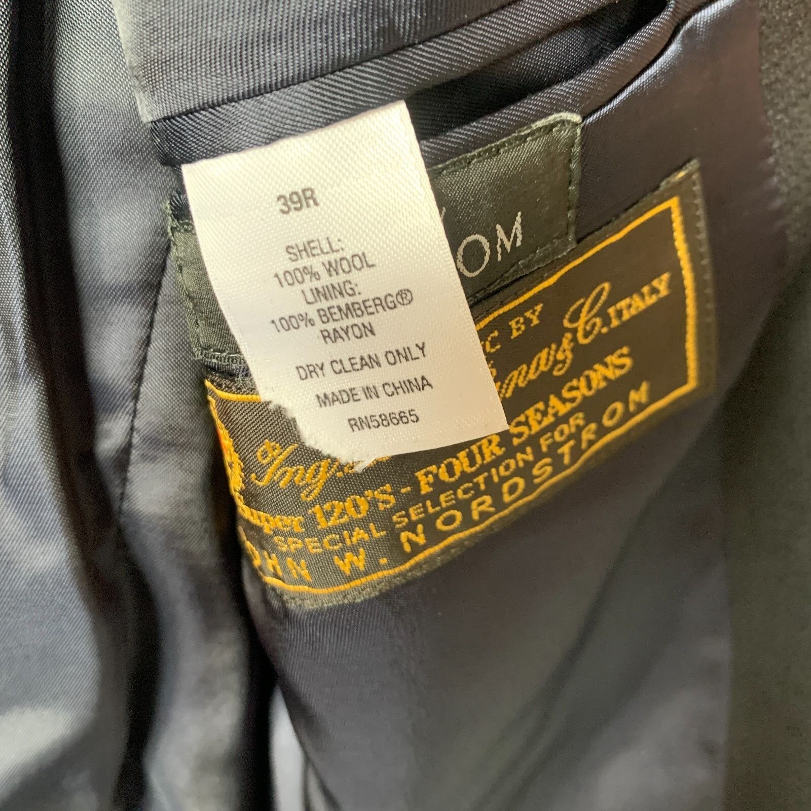 Loro Piana Loro Piana Wool Sport Coat Men's Size 39R John W. Nordstrom Size 38R - 3 Thumbnail