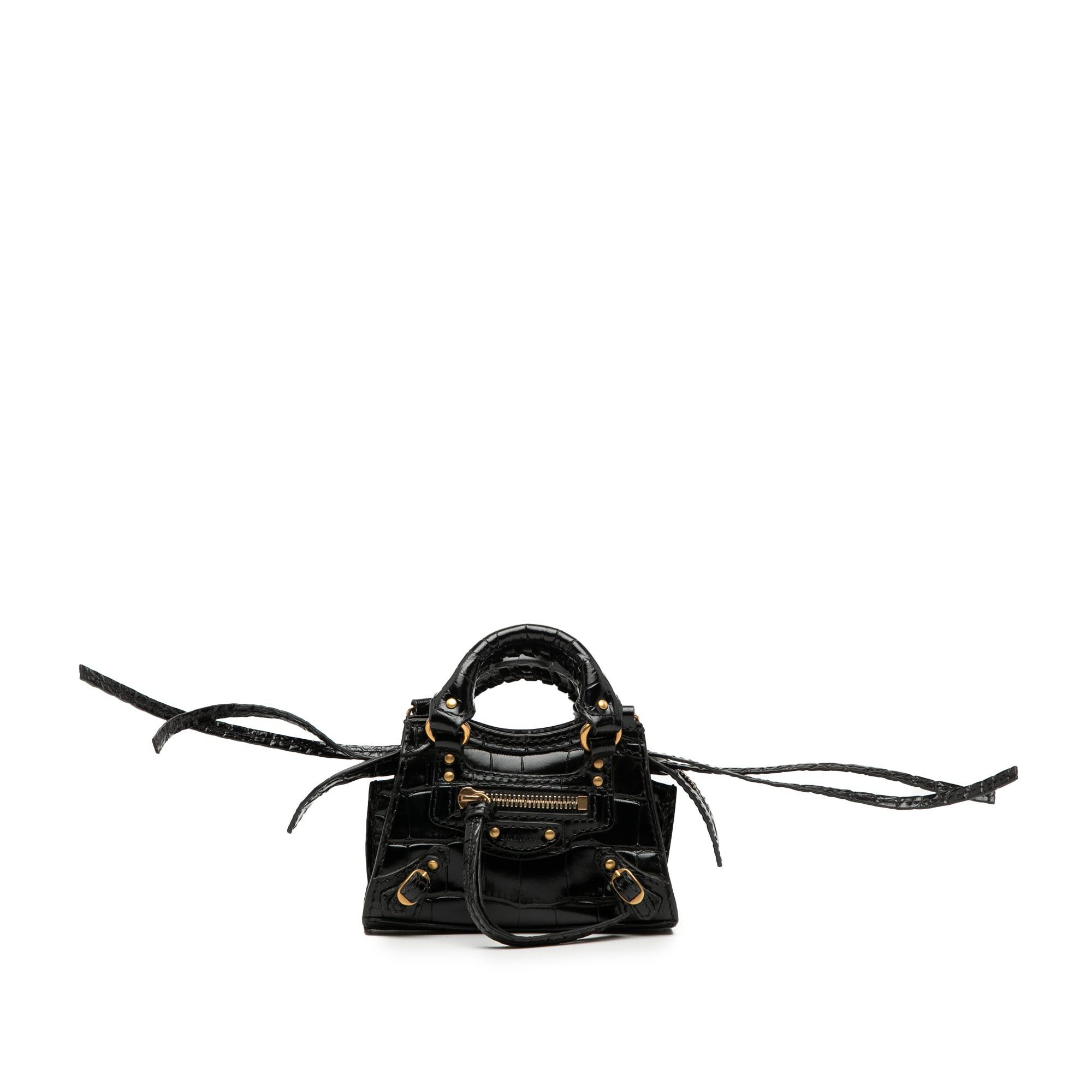 Super Nano Croc Embossed Calfskin Neo Classic City