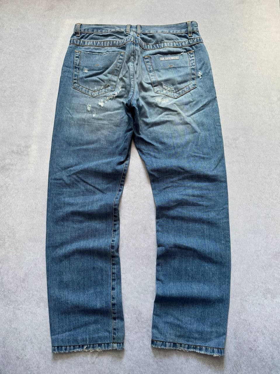 Dirk Bikkembergs Dirk Bikkemberg Logo Distressed Denim Ripped Pants Size US 34 / EU 50 - 2 Thumbnail