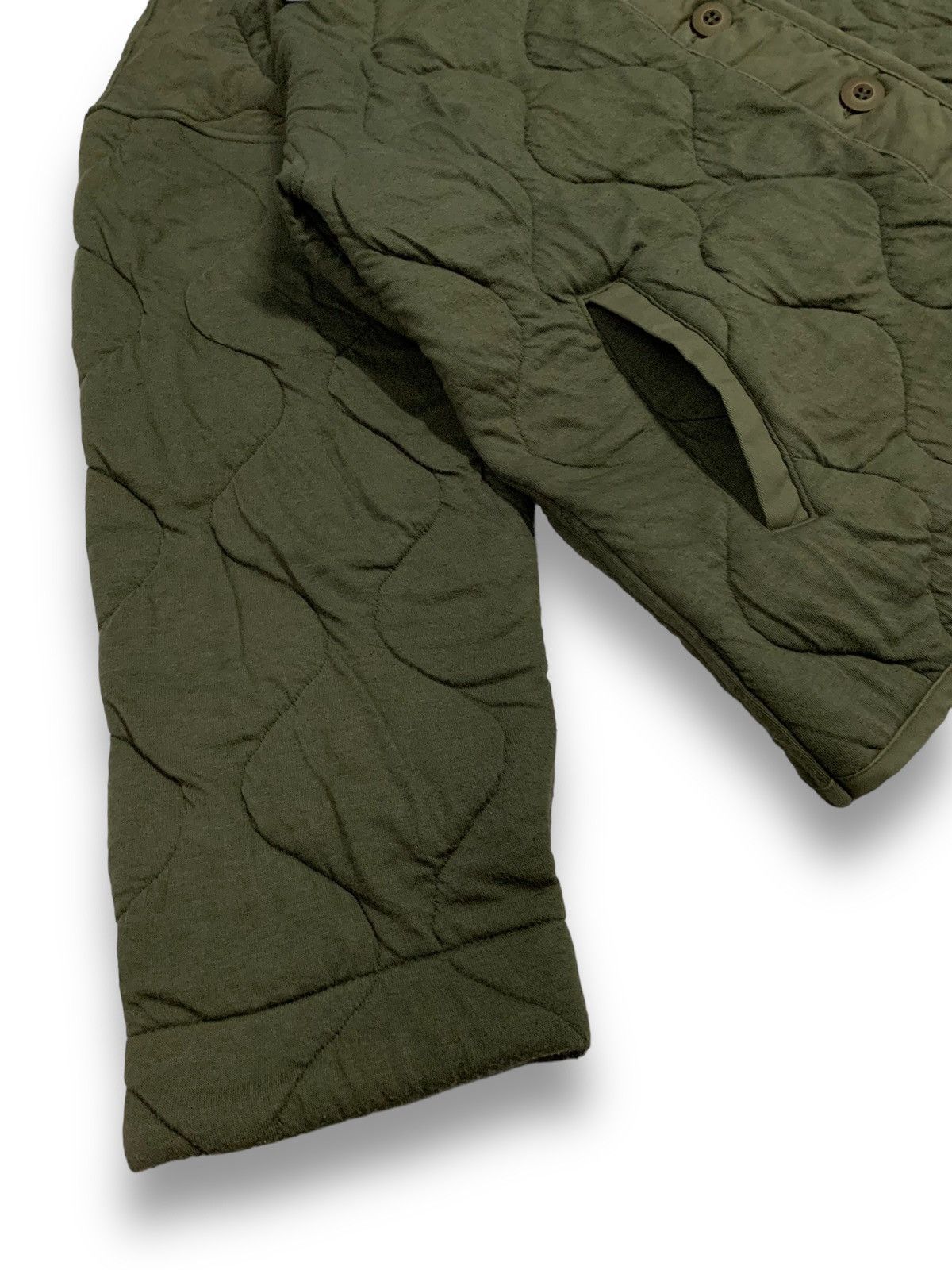 Issey Miyake Japanese Brand Lepsim Quilted Army Green Softshell Cardigan Size US M / EU 48-50 / 2 - 10 Thumbnail