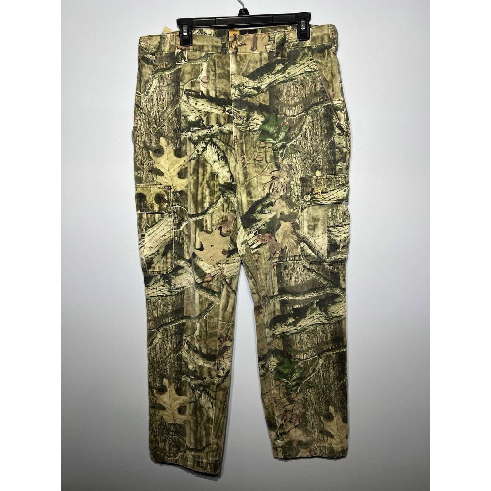 Mossy Oaks Browning Camo Cargo Pants Size M Mossy Oak Break Up Hunting Size US 30 / EU 46 - 2 Thumbnail