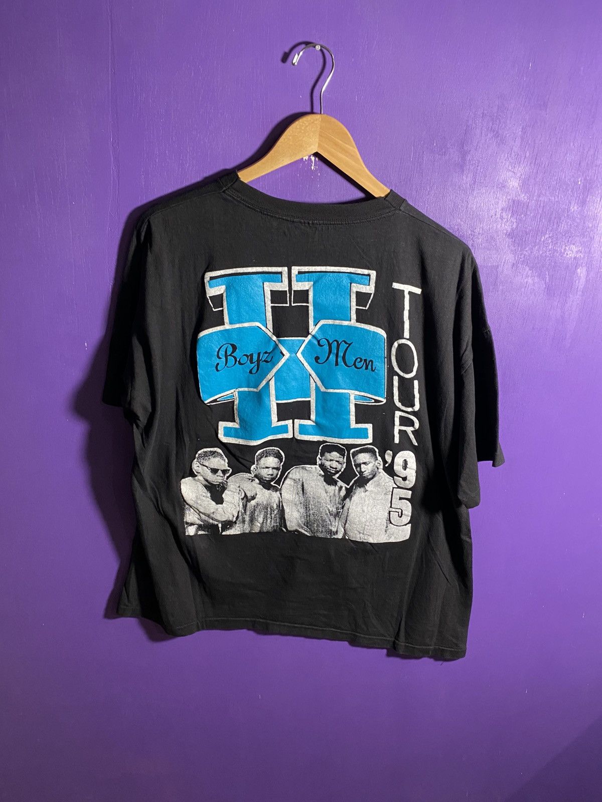Rap Tees Vintage 1995 Boyz 2 Men tour rap tee Size US XL / EU 56 / 4 - 2 Thumbnail