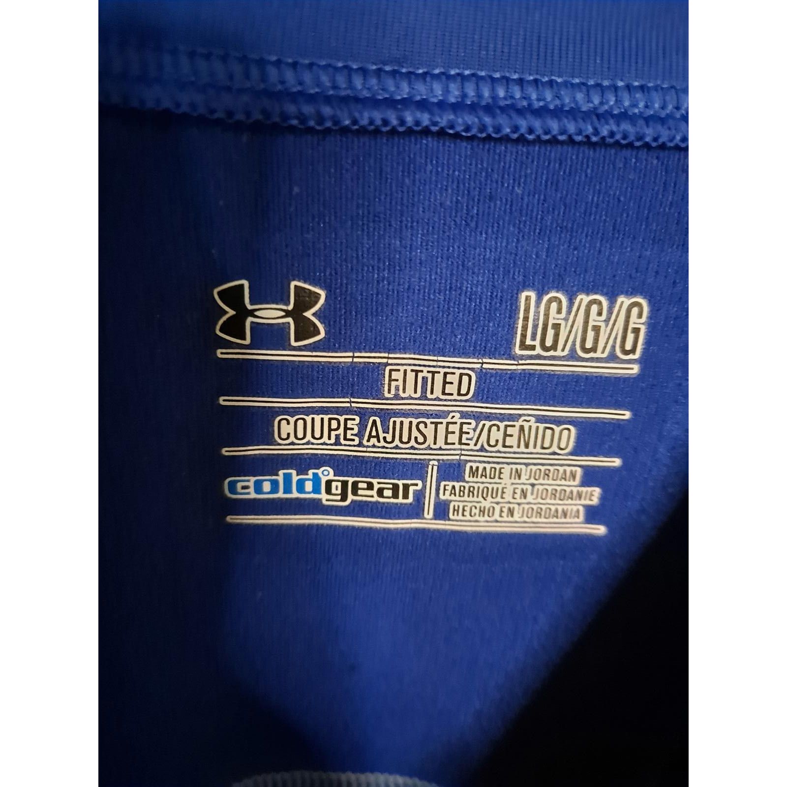 Under Armour Under Armour Coldgear Long Sleeve Blue and White Shirt Size Size US L / EU 52-54 / 3 - 3 Thumbnail
