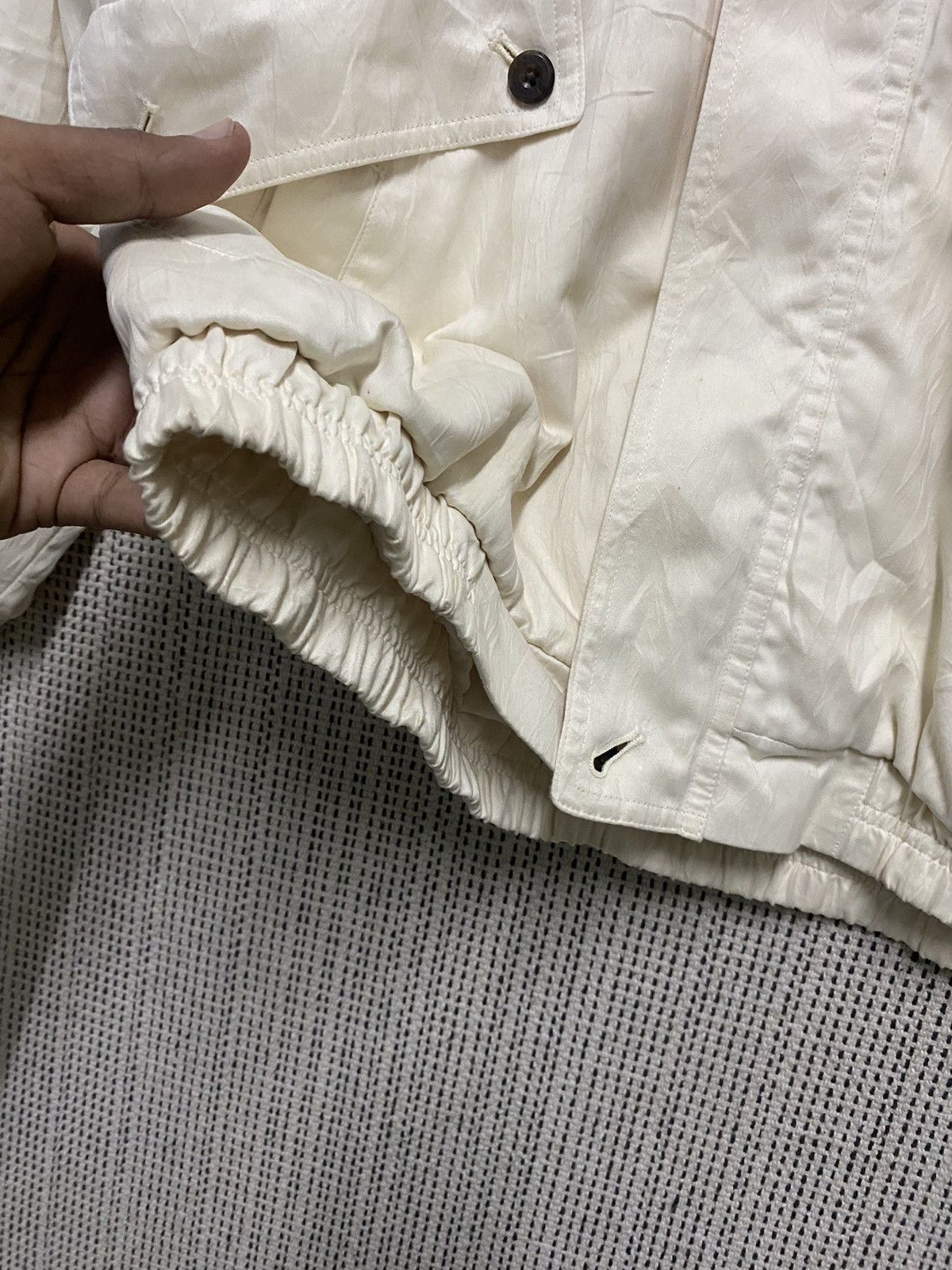 Burberry × Vintage 80s BURBERRY MEN’S CREM BOMBER JACKET Size US M / EU 48-50 / 2 - 8 Thumbnail