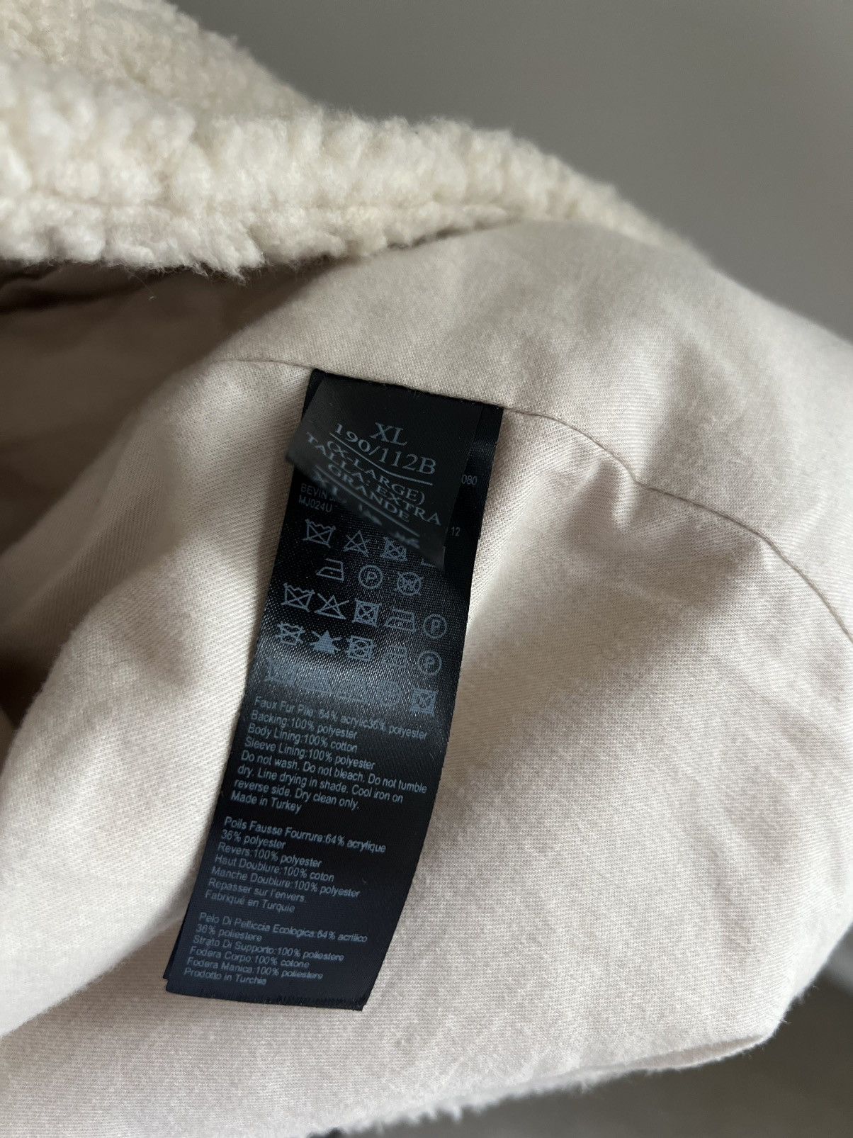 Allsaints AllSaints Bevin Sherpa Jacket – Cream/Beige – Size XL Size US XL / EU 56 / 4 - 6 Thumbnail