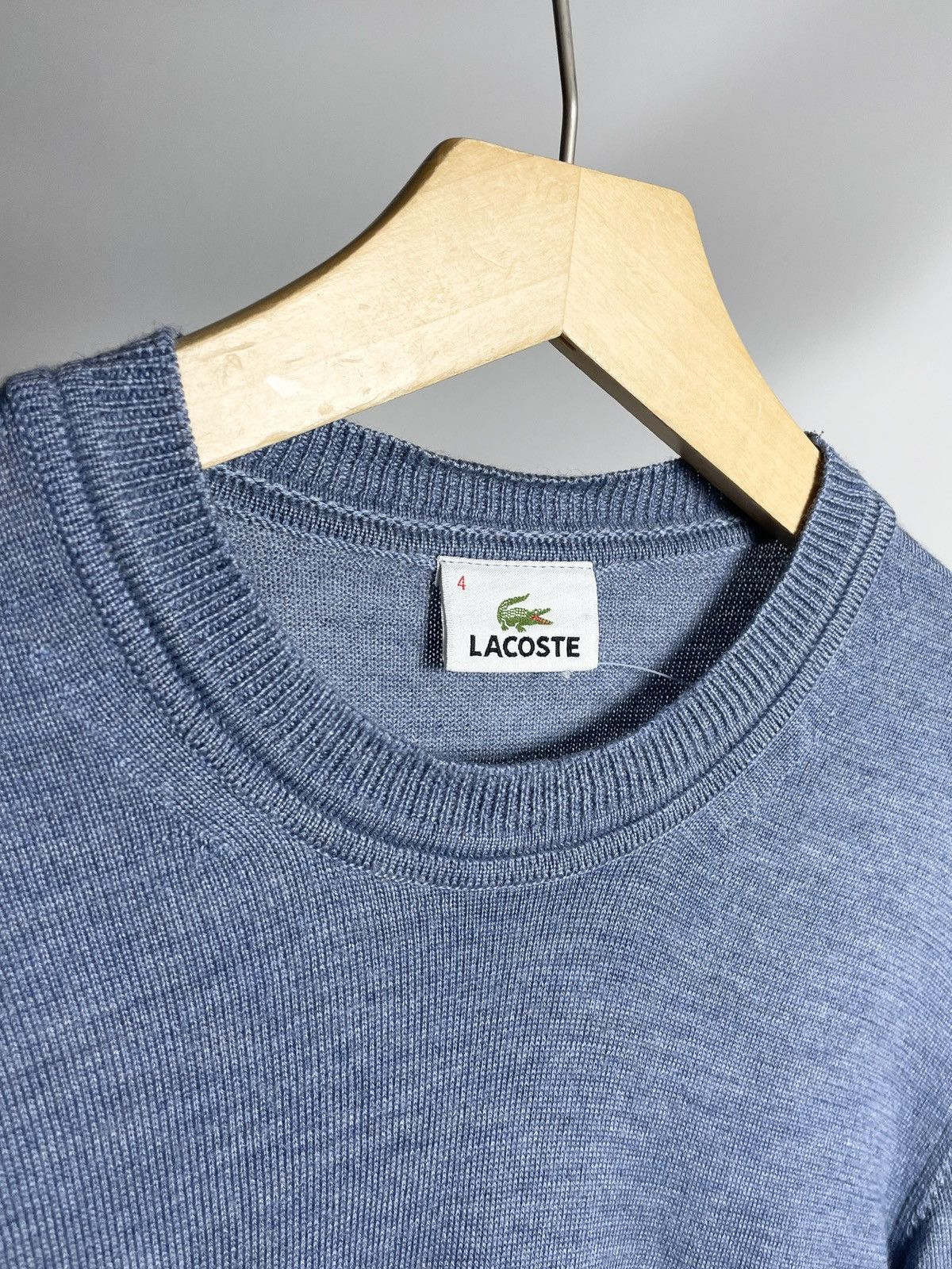 Golf le Fleur × Lacoste × Tyler The Creator VINTAGE 🐊 Lacoste live Blue Logo Knitted light Golf sweater Size US L / EU 52-54 / 3 - 10 Thumbnail