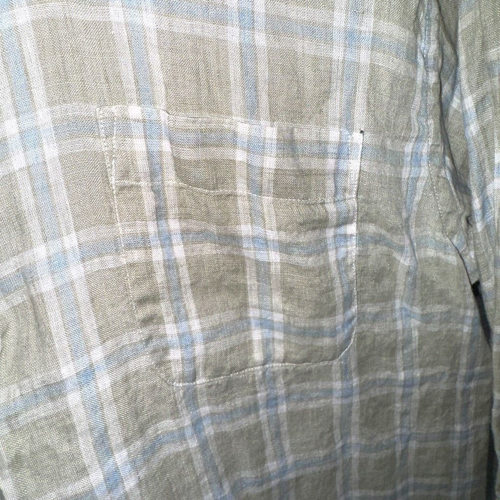 Peter Millar Peter Millar Sage Green 100% Linen Button Up Shirt Size L Size US L / EU 52-54 / 3 - 4 Thumbnail