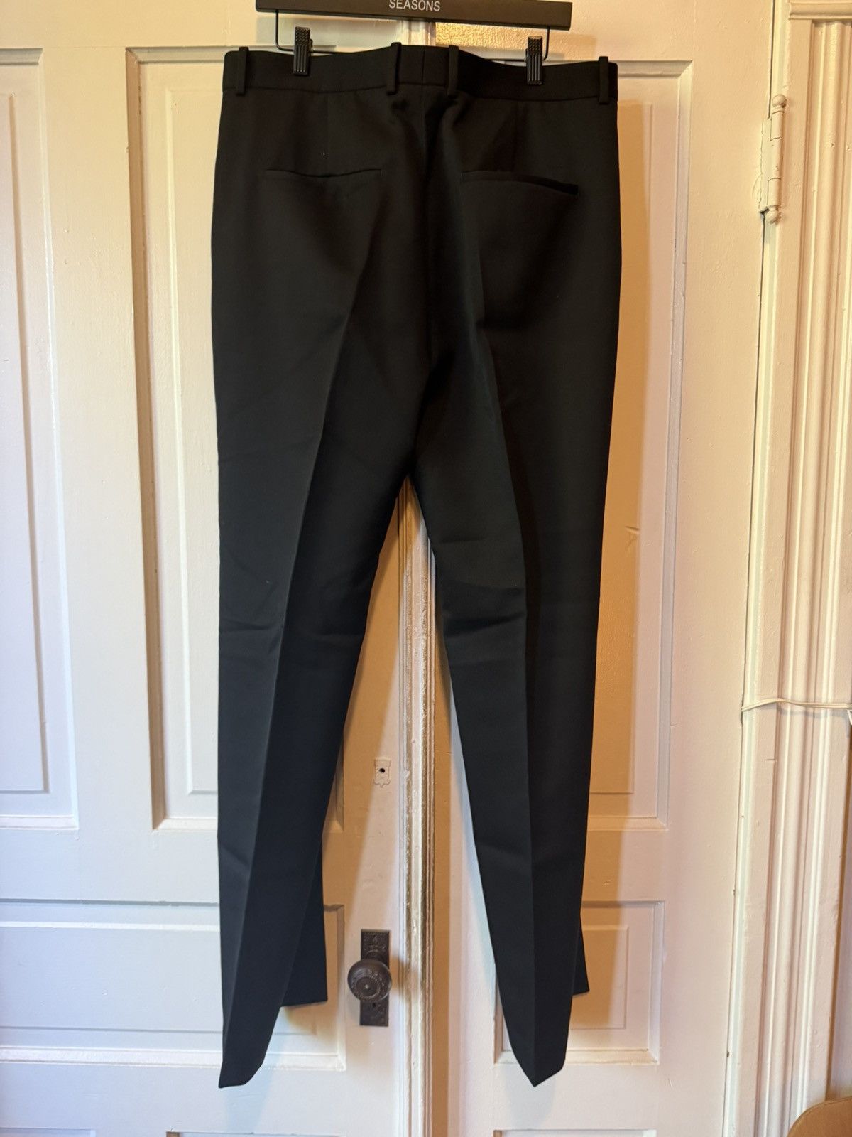 Bottega Veneta Bottega Veneta Sartorial Straight Leg Wool Trousers Black Size US 36 / EU 52 - 4 Thumbnail