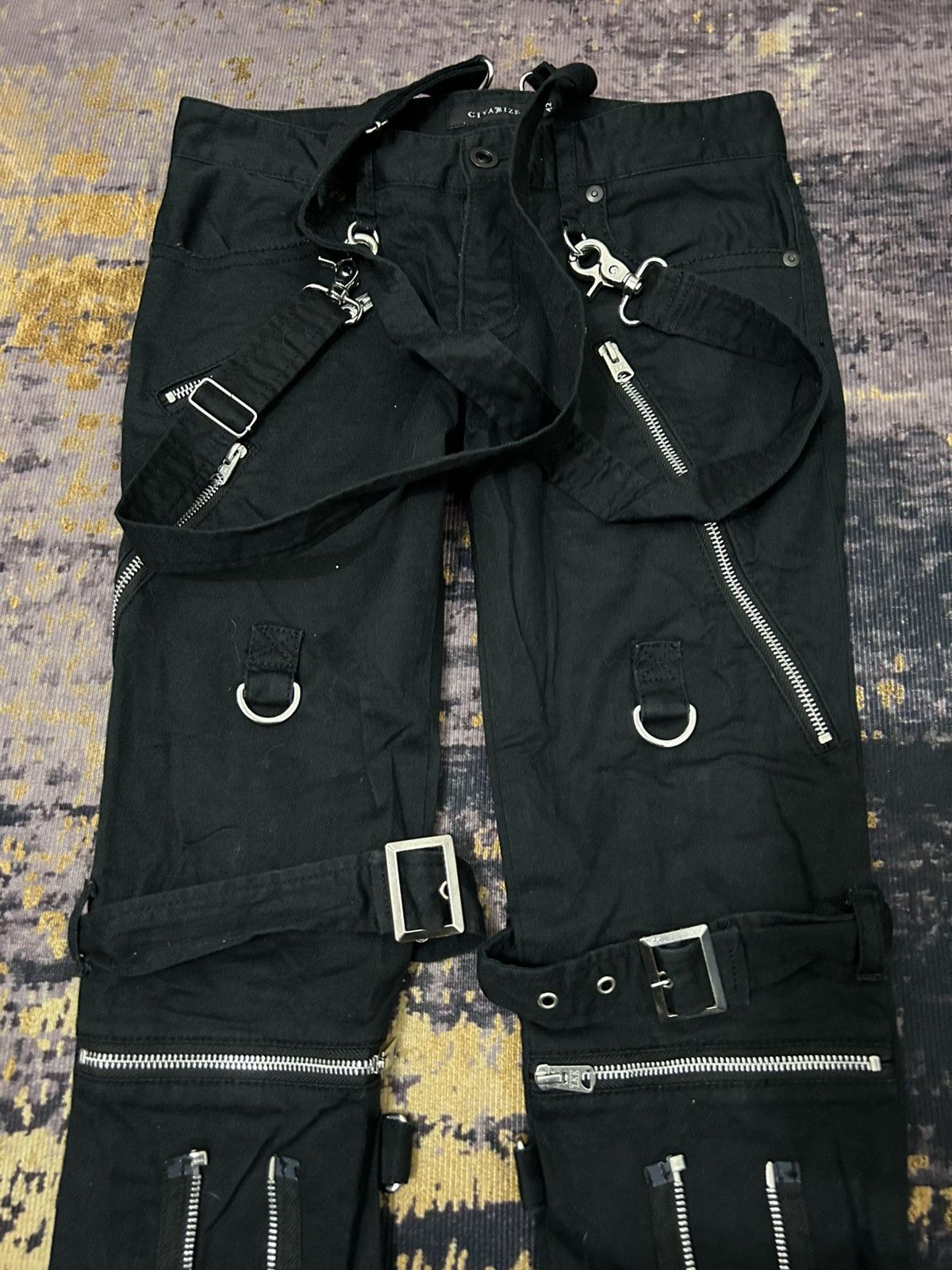 CIVARIZE Cavarize Bondage Punk Suspender Pants Size US 28 / EU 44 - 6 Thumbnail