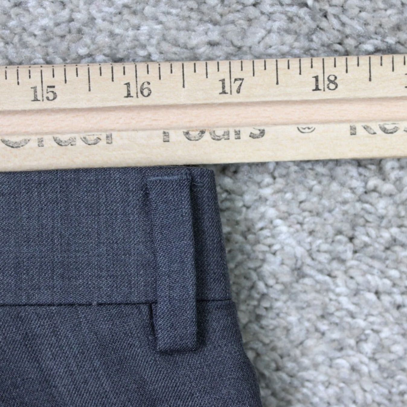 Joseph Abboud Joseph Abboud Pants Mens 34x30 Gray Wool Flat Front Straight Leg Dress Pants XS? Size US 34 / EU 50 - 7 Thumbnail