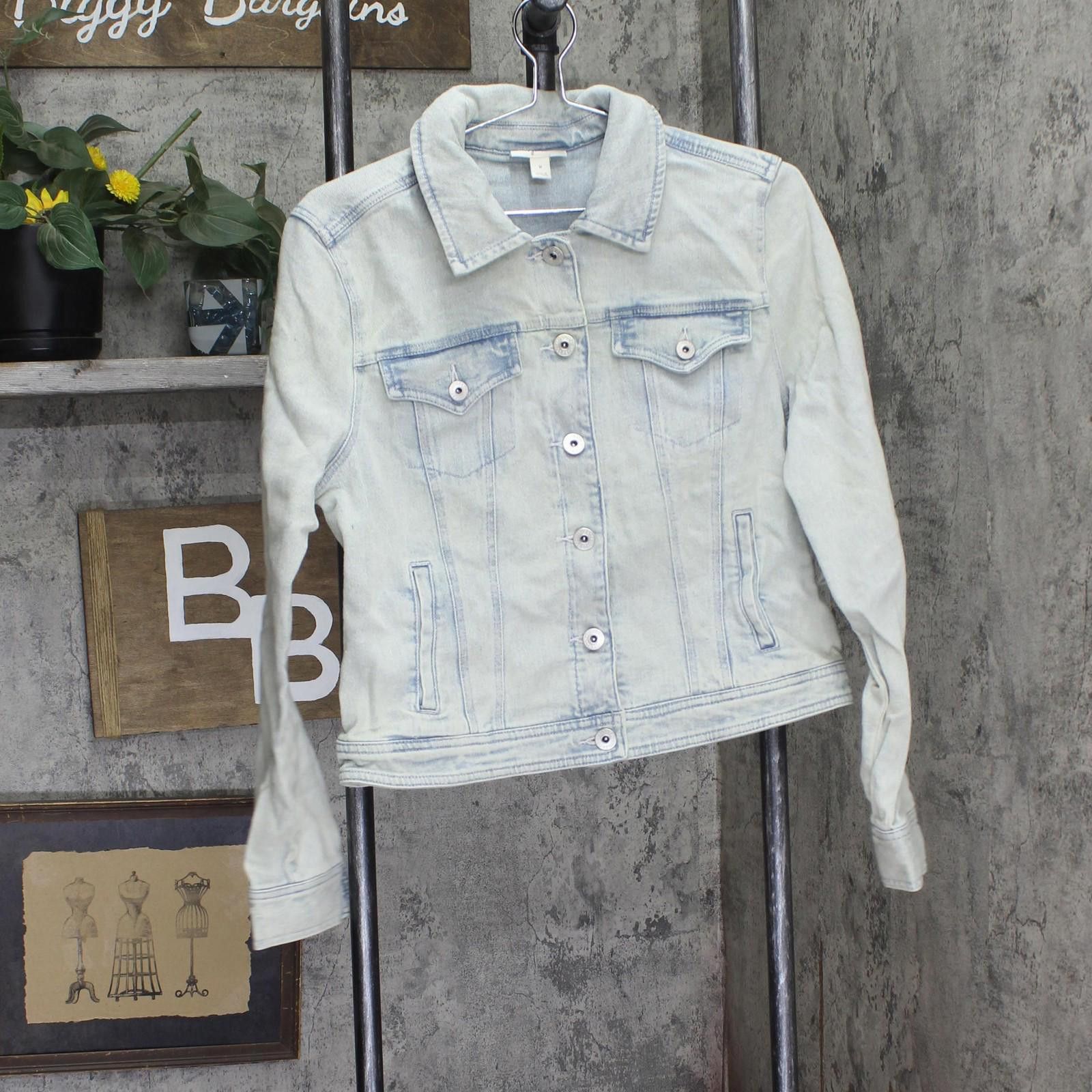 Style & Co New Style & Co. Classic Denim Trucker Jacket Tropic Blue M Size M / US 6-8 / IT 42-44 - 1 Thumbnail