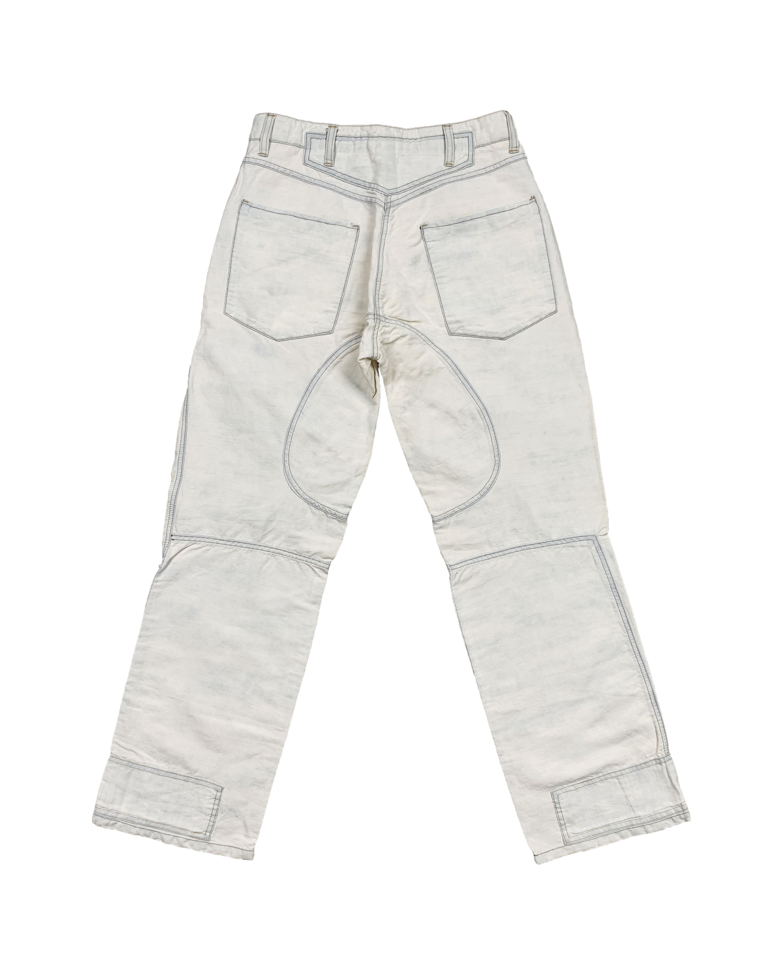 Armani × Emporio Armani × Giorgio Armani Hemp Paneled Pants Size US 29 - 2 Thumbnail