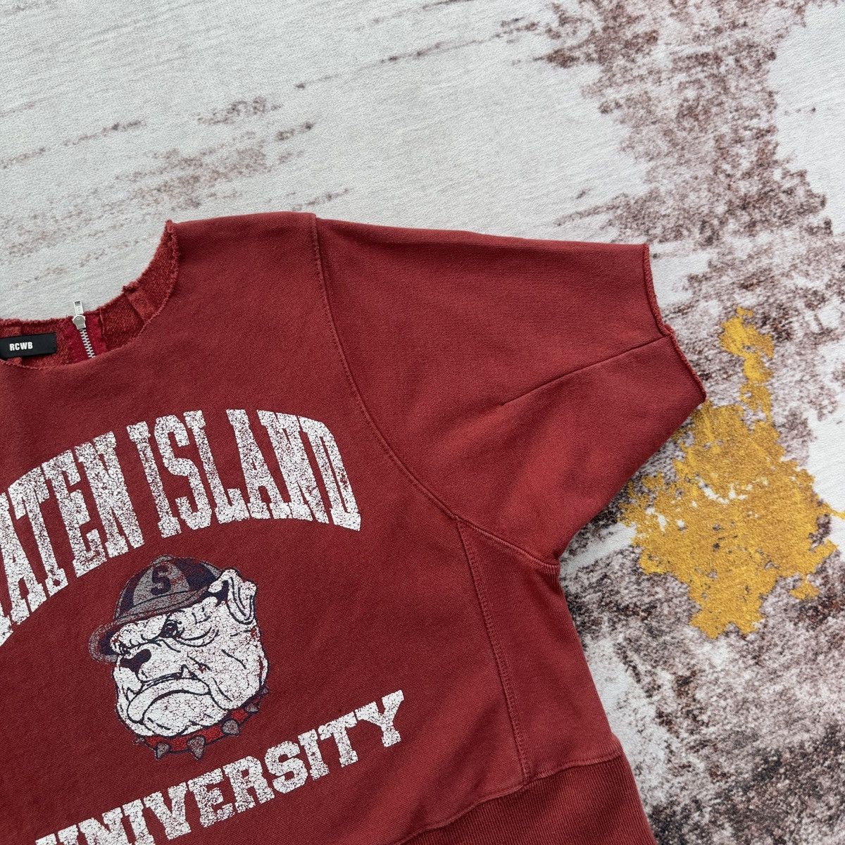 Japanese Brand STATTEN ISLAND UNIVERSITY VINTAGE CROPPED WITH ZIP BACK Size XS / US 0-2 / IT 36-38 - 5 Thumbnail
