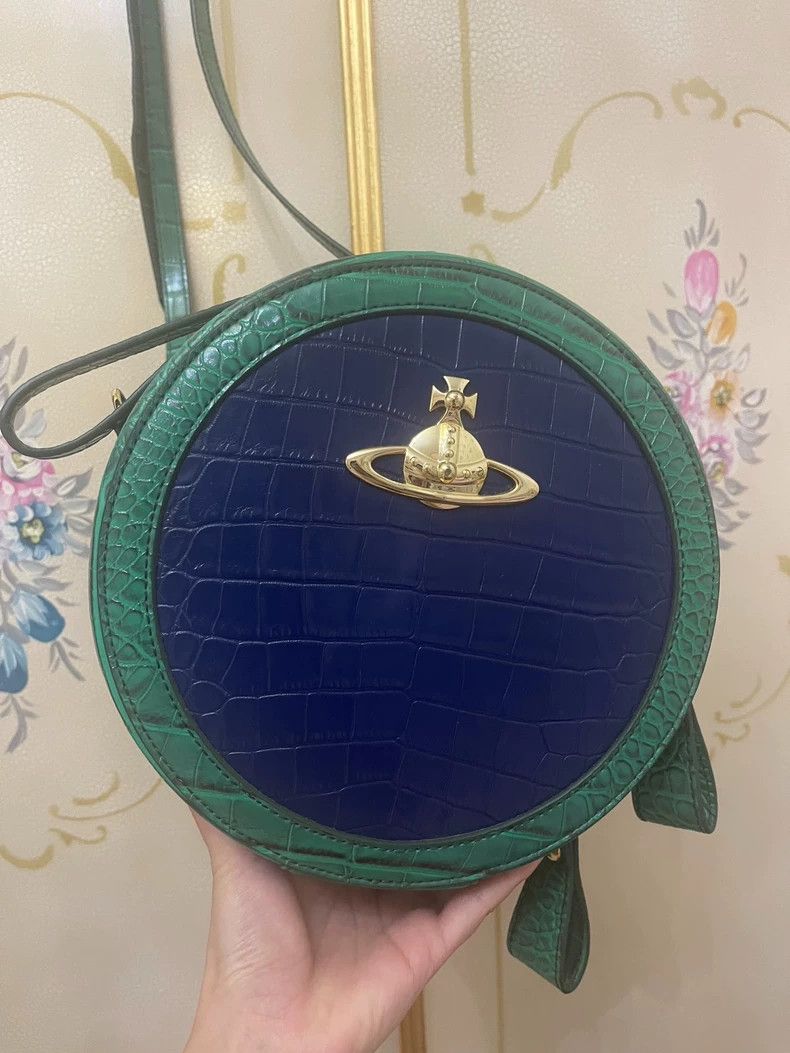 Vivienne Westwood Vivienne Westwood size os Saturn blue-green striped crocodi Size ONE SIZE - 4 Thumbnail