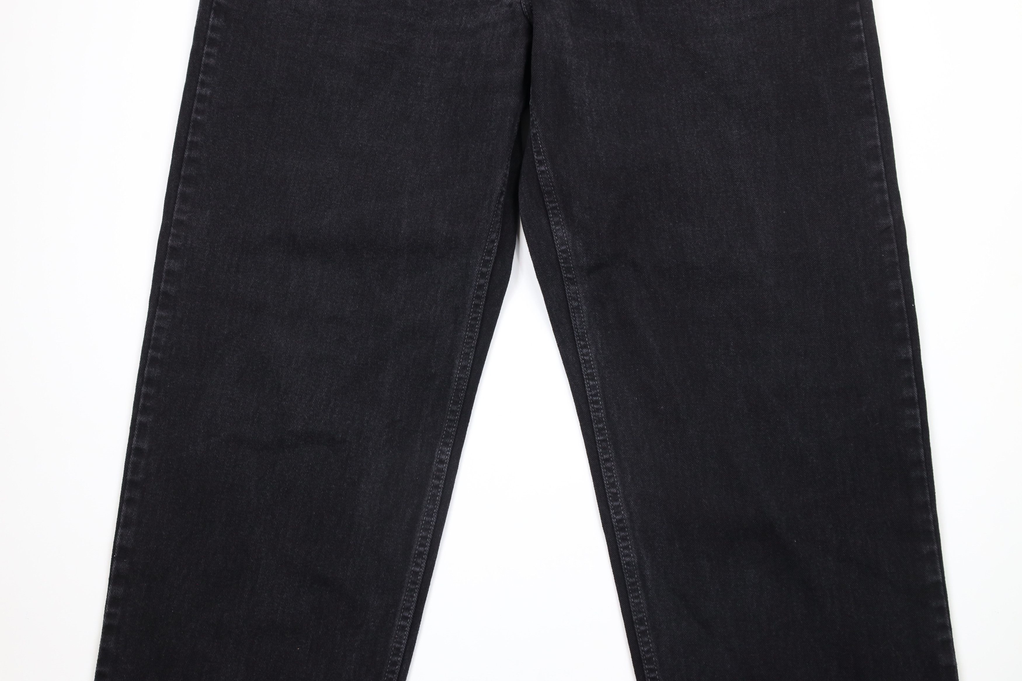 Levi's × Vintage Vintage 90s Levis 550 Relaxed Fit Denim Jeans Black Cotton Size US 38 / EU 54 - 3 Thumbnail