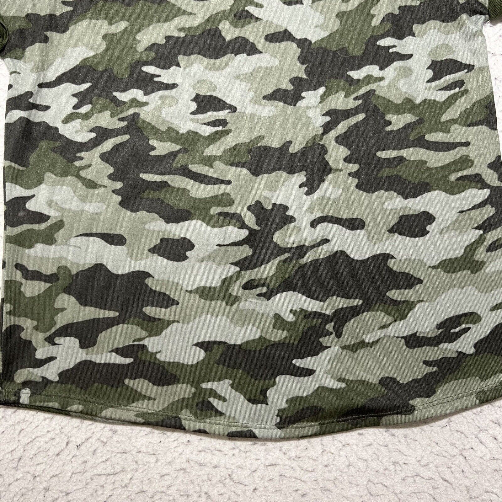 Lucky Brand Lucky Brand Super Soft Camo Green T Shirt Top Size L / US 10 / IT 46 - 6 Thumbnail