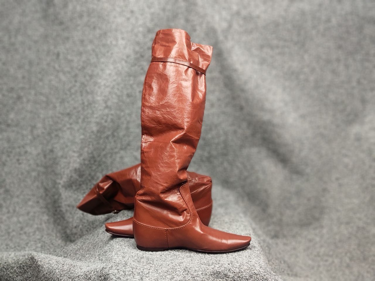 Bottega Veneta Rare Bottega Veneta High Riding Brown leather Light Boots Size US 5 / IT 35 - 16 Thumbnail
