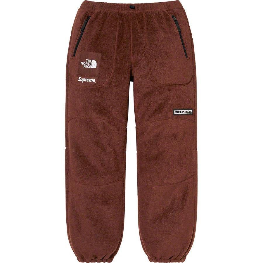 Supreme North Face x Supreme Steep Tech Brown Fleece Joggers | Grailed