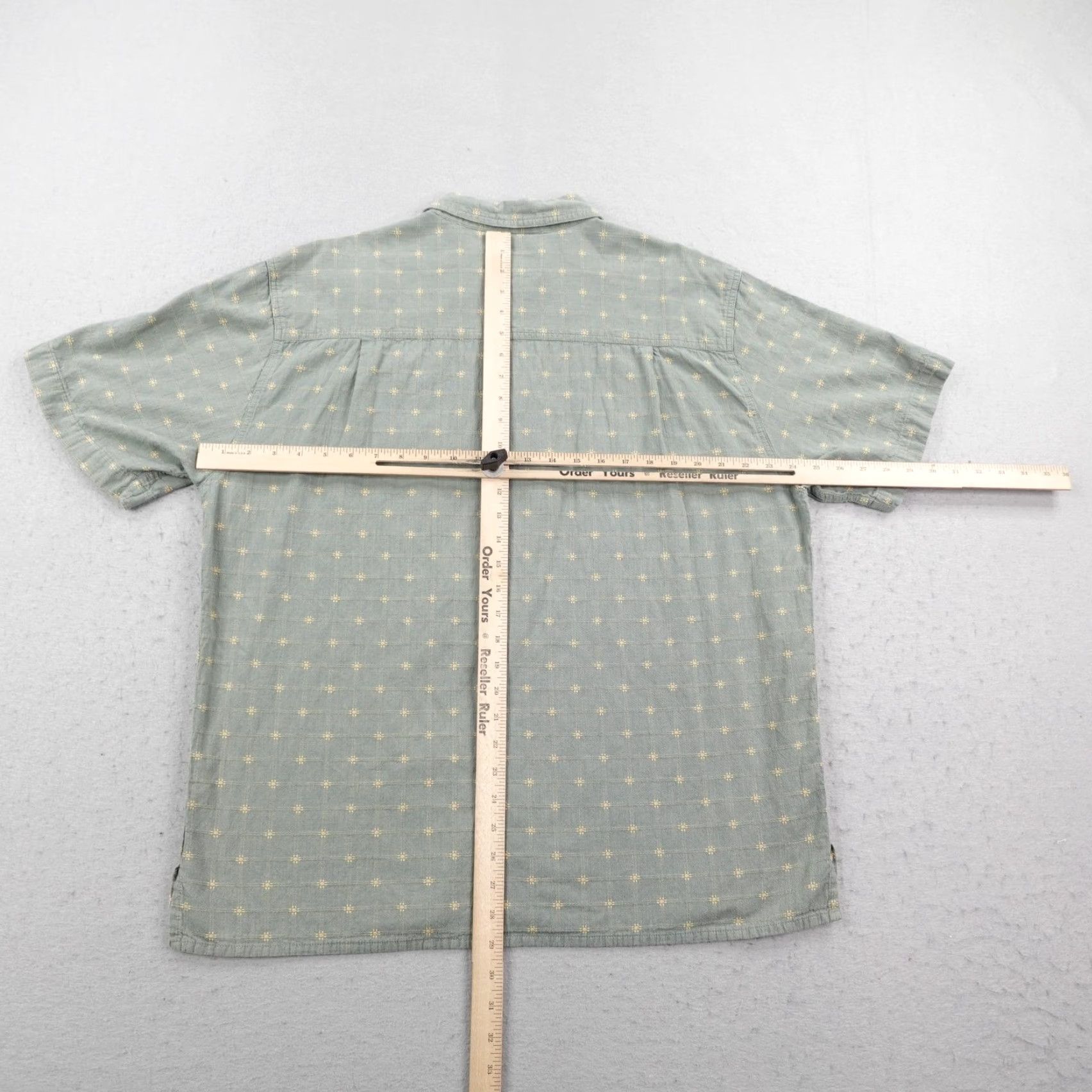 The Territory Ahead Territory Ahead Shirt Mens XL Green Textured Plaid Button-Up Outdoors Casual Size US XL / EU 56 / 4 - 6 Thumbnail