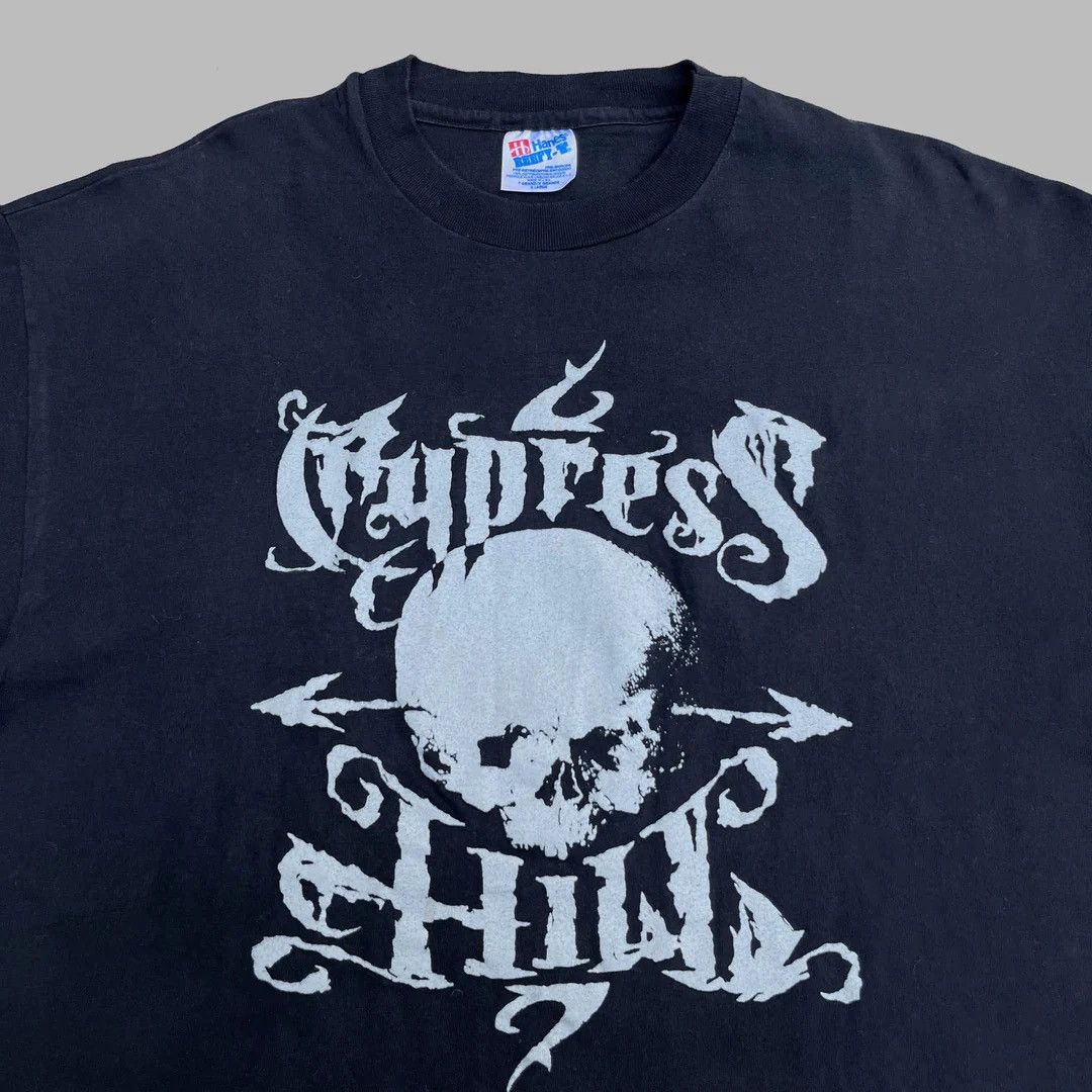 Rap Tees × Vintage Cypress Hill 1990 90s Vintage Euro Tour Skull USA T-Shirt Size US XL / EU 56 / 4 - 3 Thumbnail