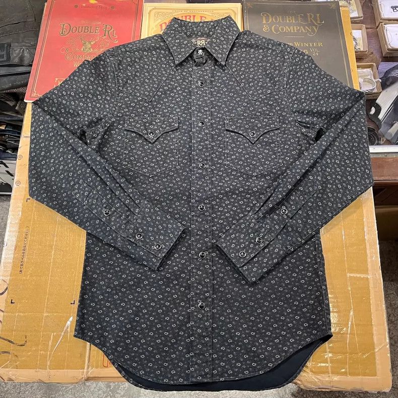 RRL Ralph Lauren RRL Ralph Lauren Cashew Flower Western Shirt Size US XS / EU 42 / 0 - 2 Thumbnail