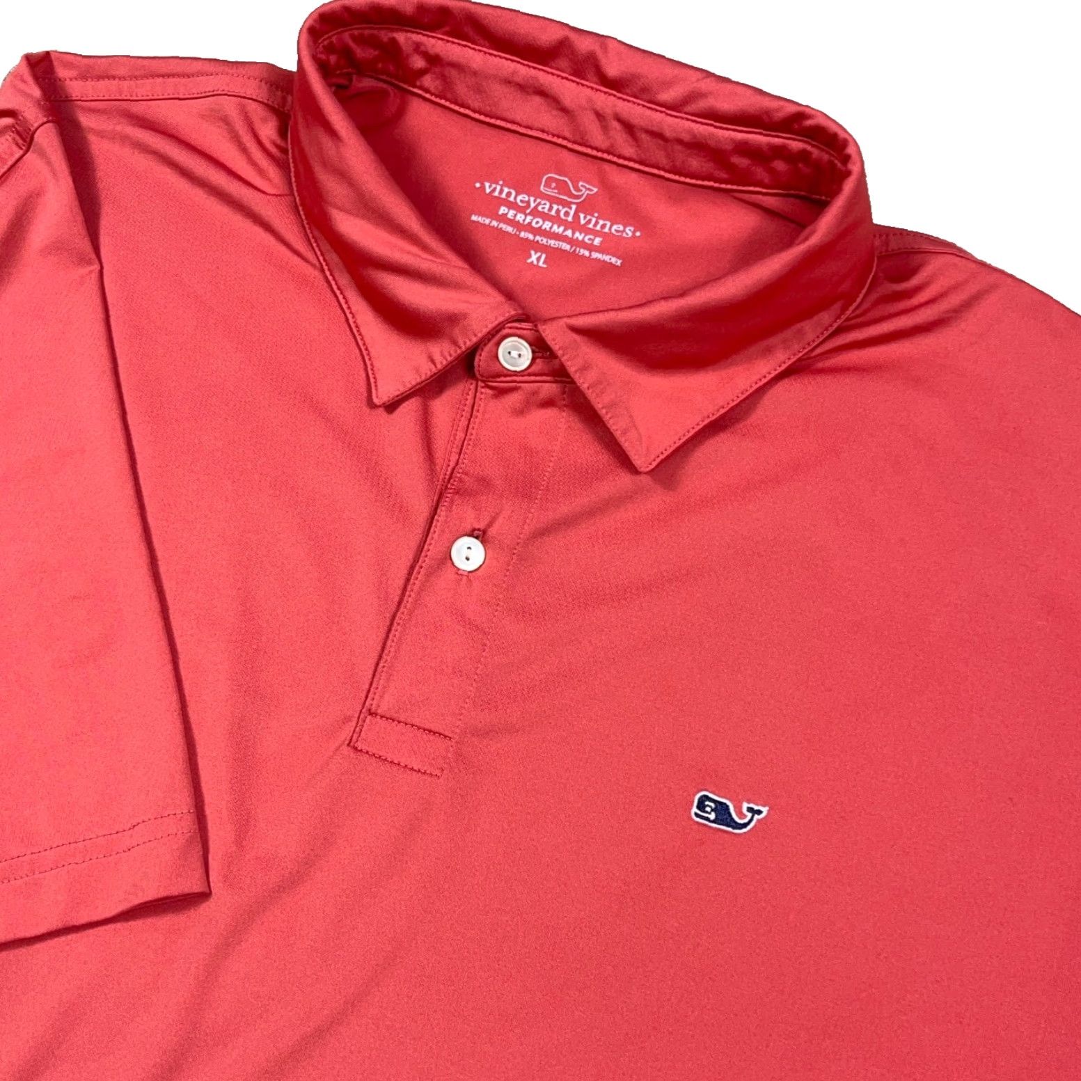 Vineyard Vines VINEYARD VINES Polo Shirt Men XL Pink Performance Solid Wicking Salmon Golf Polo Size US XL / EU 56 / 4 - 2 Thumbnail