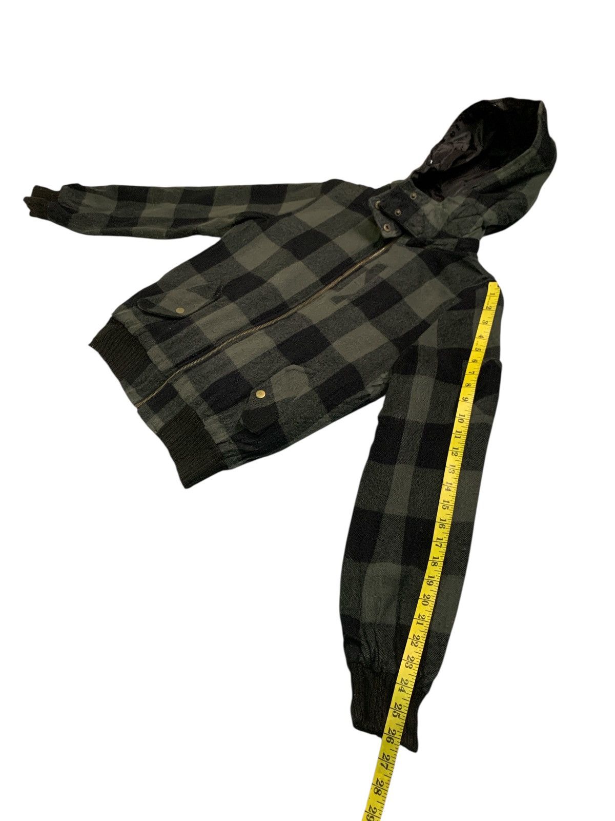 Japanese Brand Rare Design Riche Glamour Checked Bomber Jacket Hoodie Size M / US 6-8 / IT 42-44 - 13 Thumbnail