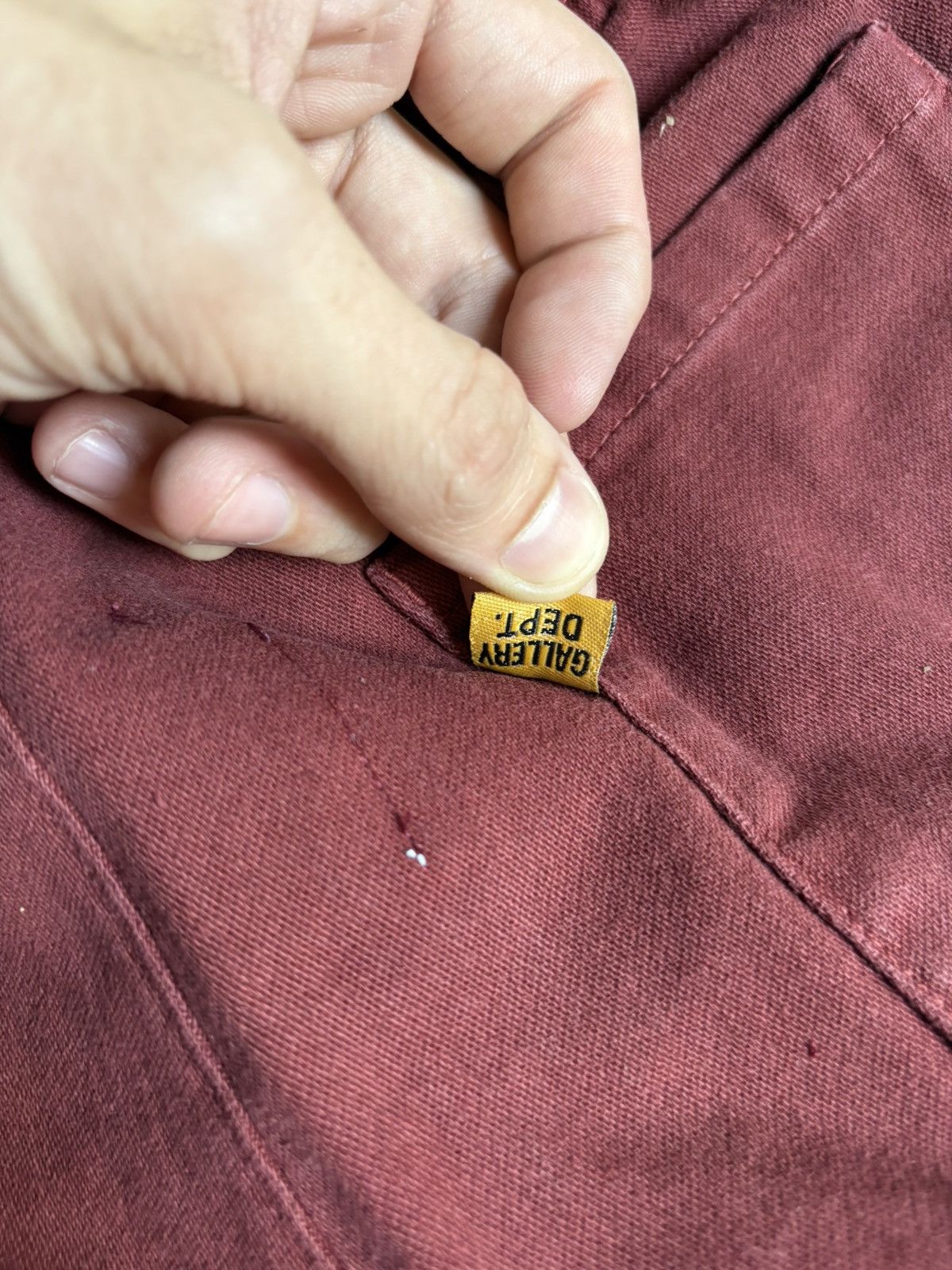 Gallery Dept. Gallery Dept. Maroon Zuma Shorts Size US 33 - 7 Thumbnail