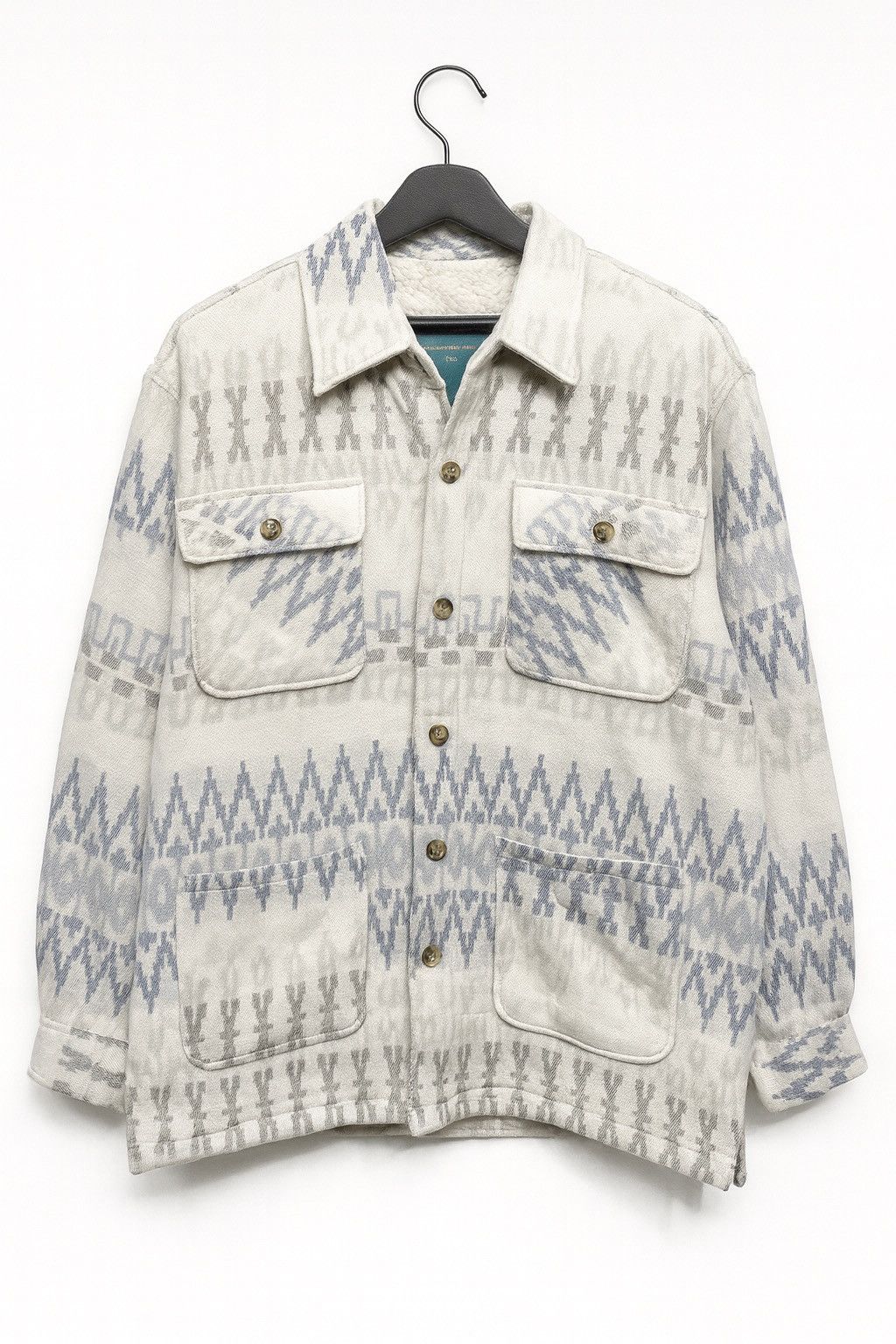 Vintage Vintage Bayleaf American Style Aztec Sherpa Jacket – 90s Size US L / EU 52-54 / 3 - 1 Thumbnail