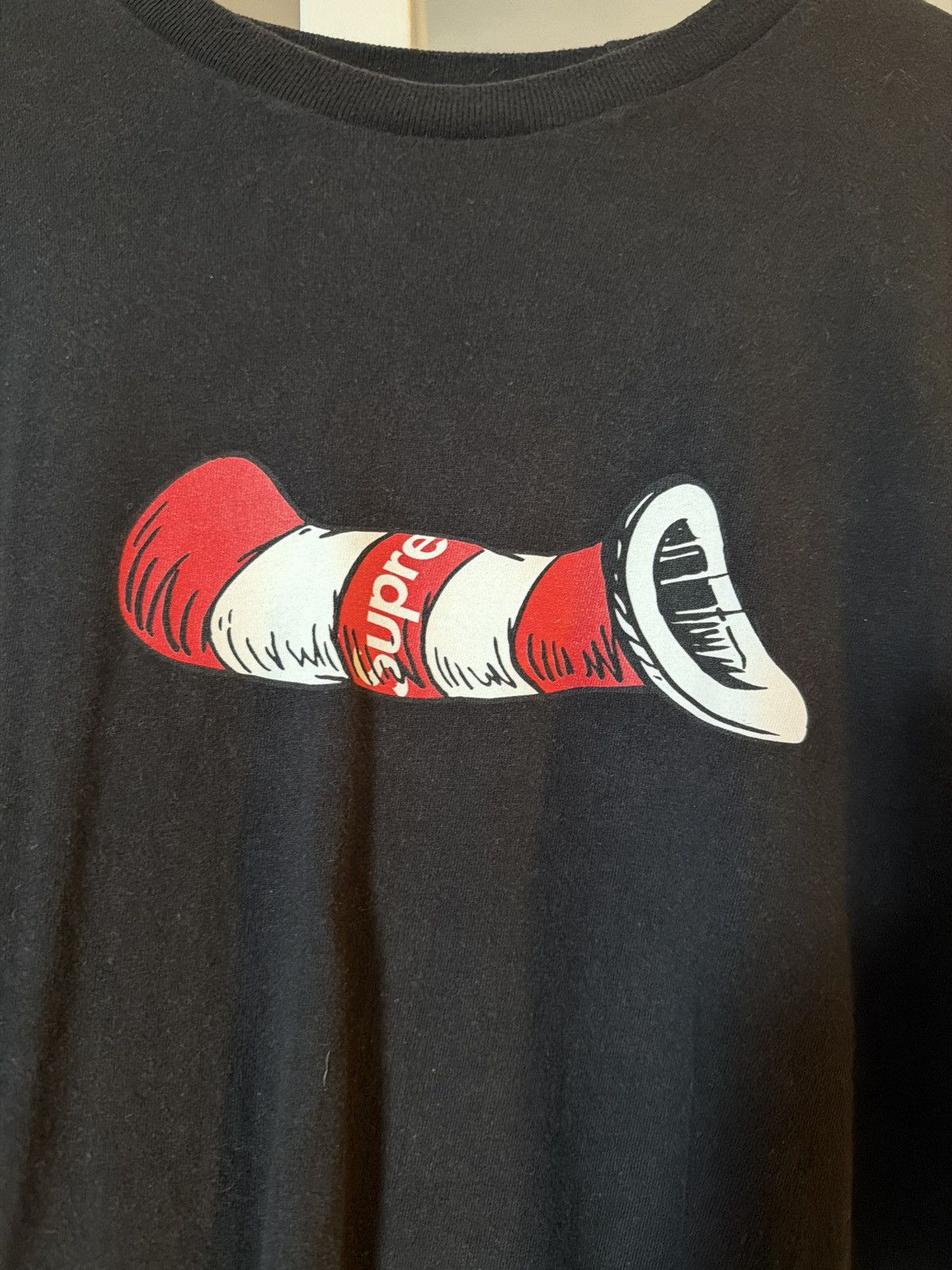 Supreme Supreme Cat in the Hat T-Shirt Size US XL / EU 56 / 4 - 2 Thumbnail