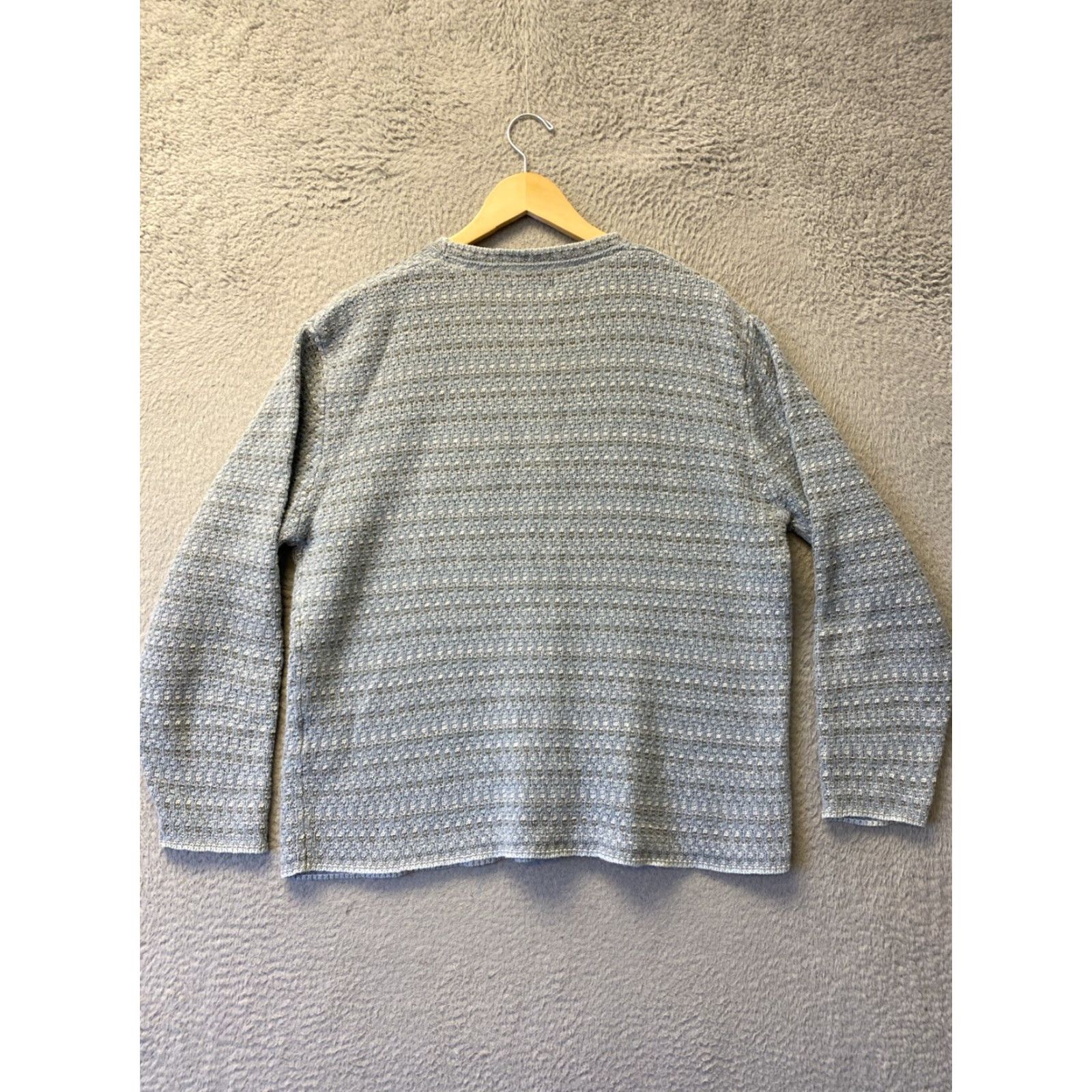 Vintage VINTAGE Woolrich Women's Sweater Pullover XL Blue Gray Knit 90s Gorp Outdoor Fall Winter Size XL / US 12-14 / IT 48-50 - 8 Thumbnail