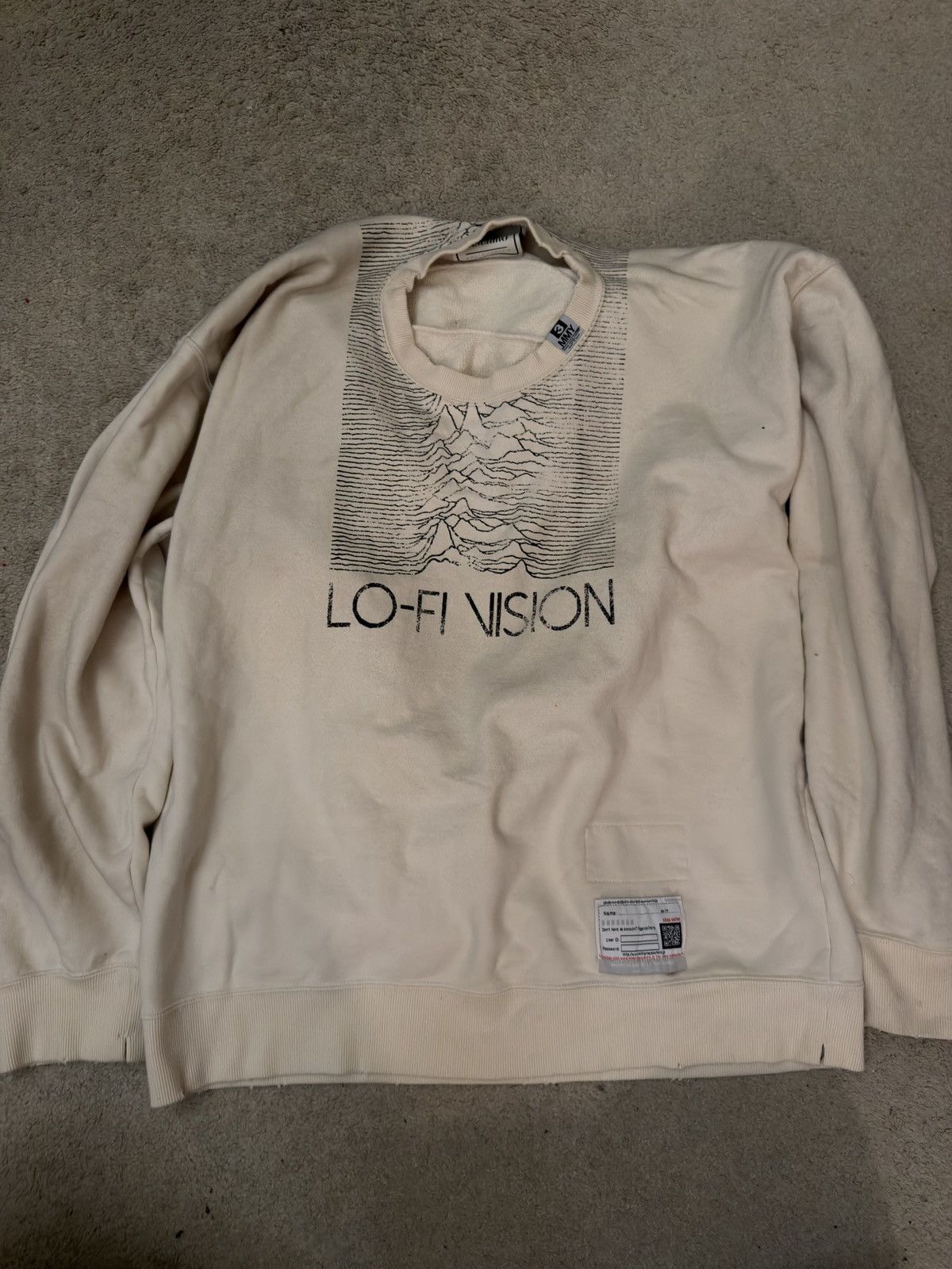 Maison Mihara Yasuhiro Lo Fo Vision Deconstructed Sweatshirt
