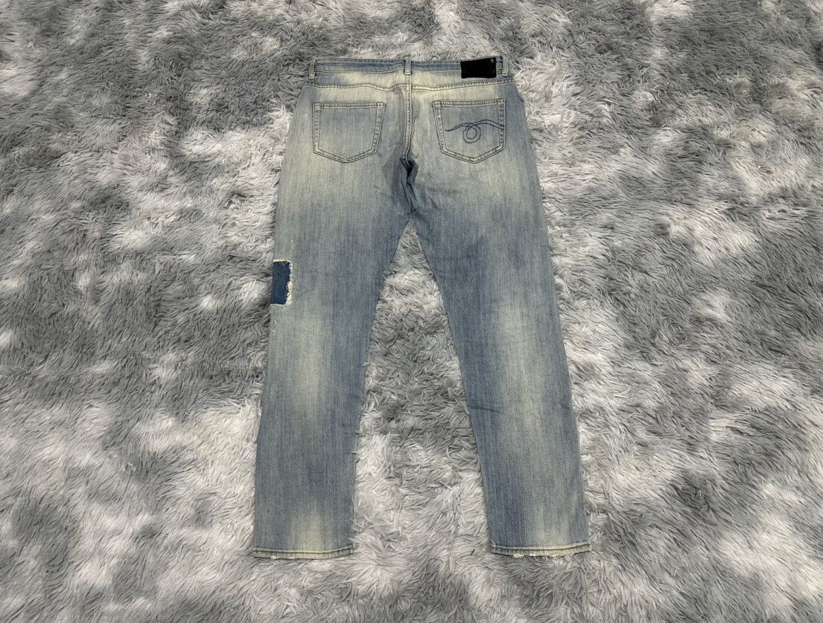 R13 🔥R13 Boy Skinny Denim Distressed Patchwork Size US 31 - 15 Thumbnail