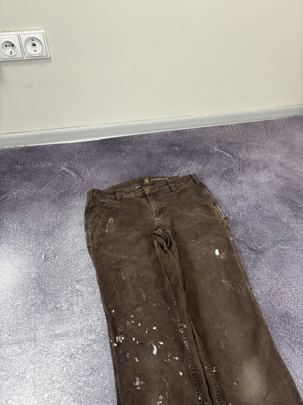 Carhartt Vintage Carhartt Workwear Y2K Brown Hype Carpenter Pants Size US 30 / EU 46 - 10 Thumbnail