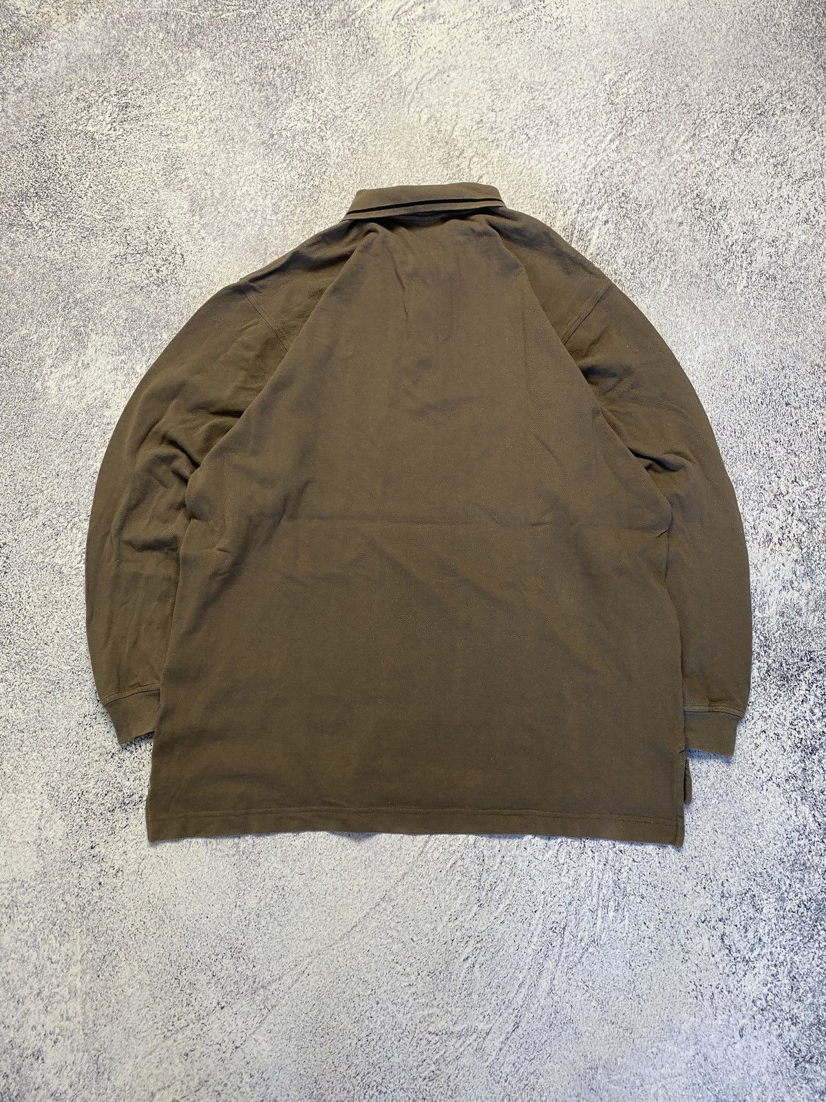 Nike × Vintage Vintage Nike Brown Rugby Longsleeve Shirt Swoosh Y2K Size US L / EU 52-54 / 3 - 10 Thumbnail