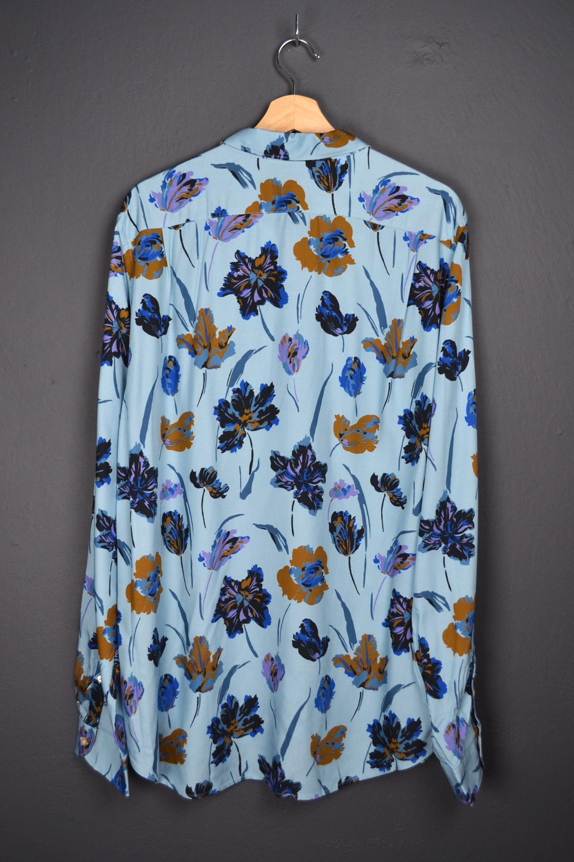 Paul Smith Paul Smith Iconic 1970s Flower Print Viscose Shirt Size XXL Size US XXL / EU 58 / 5 - 2 Thumbnail