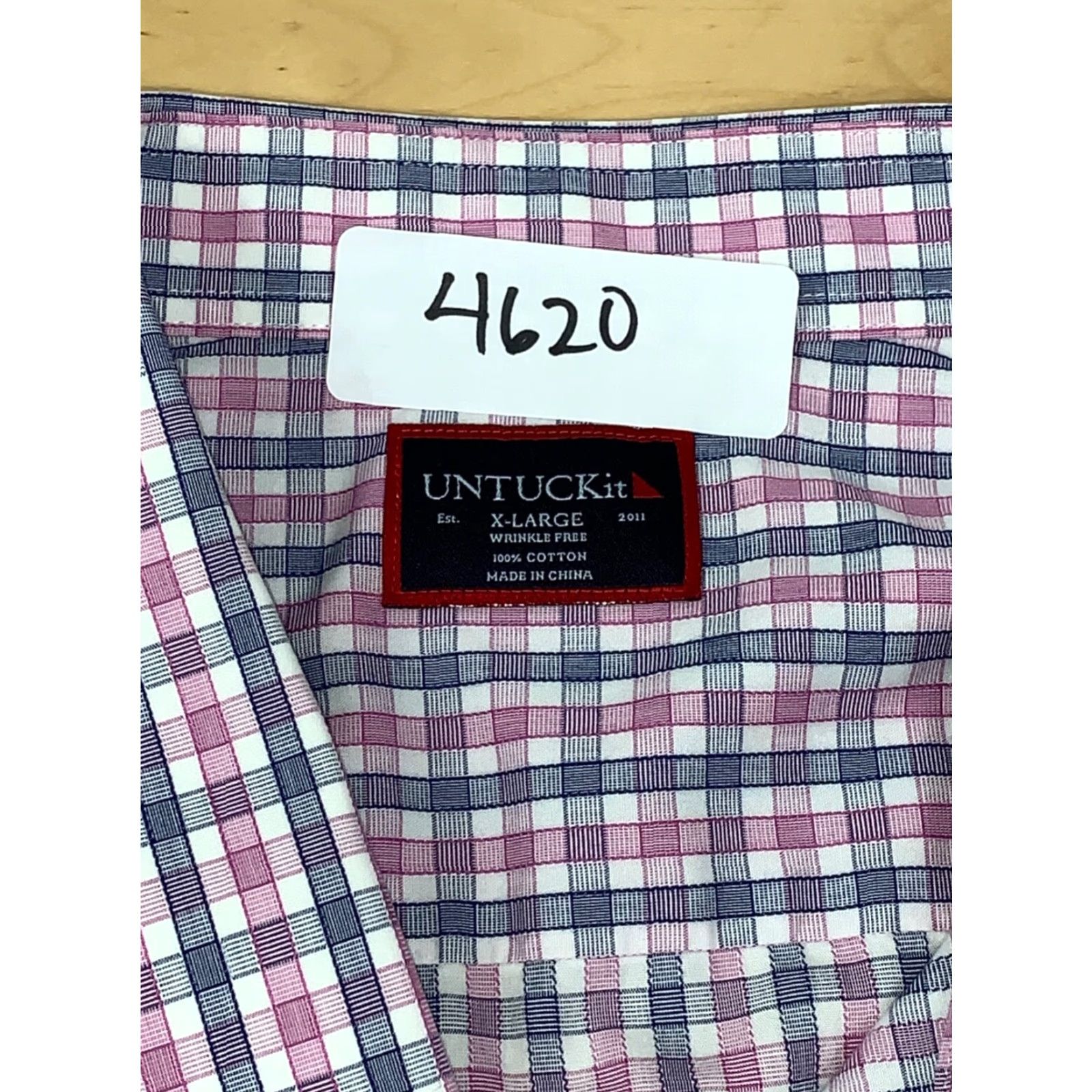 UNTUCKit UNTUCKit Plaid Button-Up XL Long Sleeve Wrinkle Free #4620 Men Multicolor Button-Down Long Sleeve XL Plaid Untuckit Shirt Size US XL / EU 56 / 4 - 3 Thumbnail